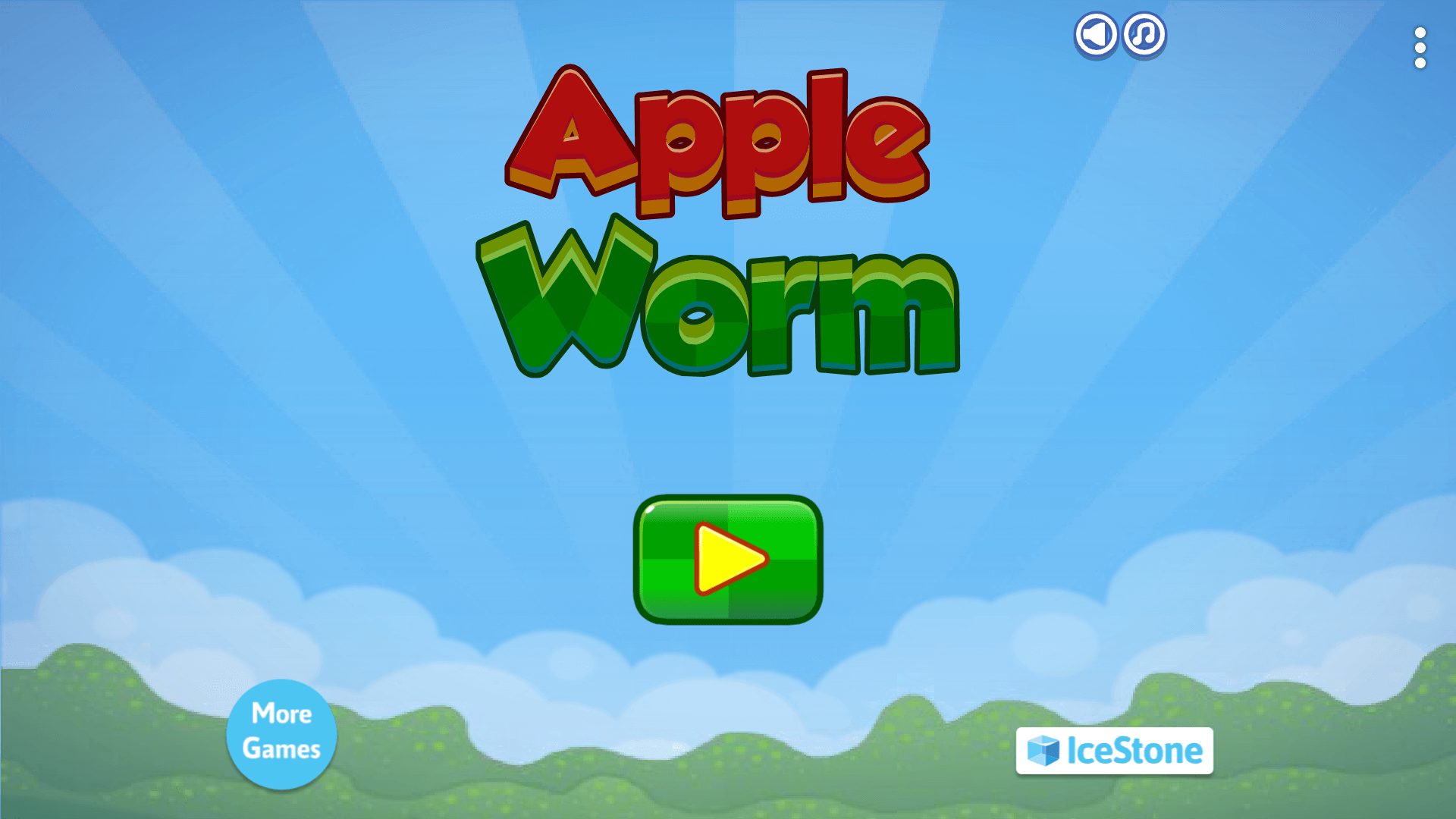Apple Worm navigating a maze to reach the apple