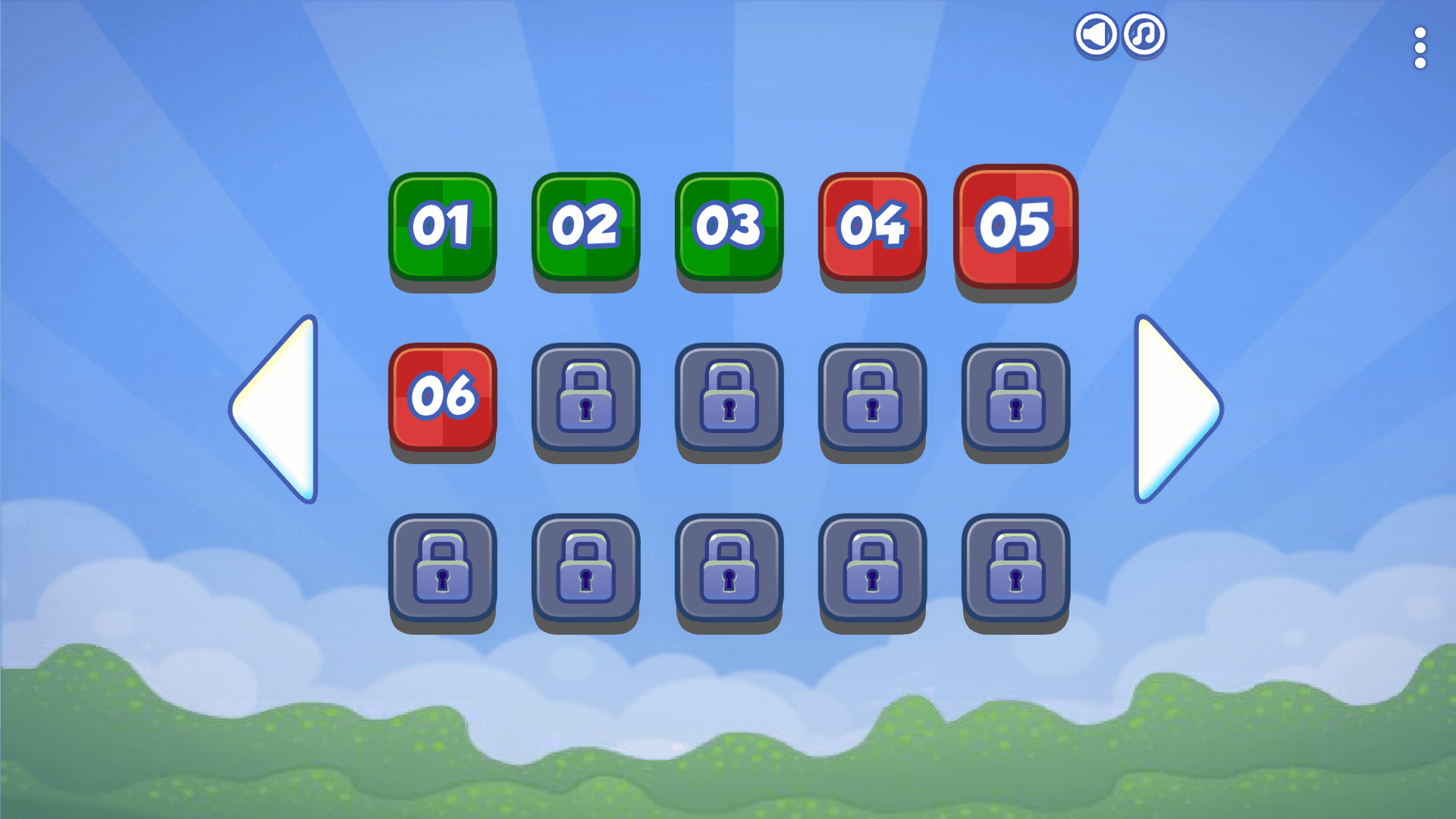 Cute cartoon worm solving a challenging puzzle level