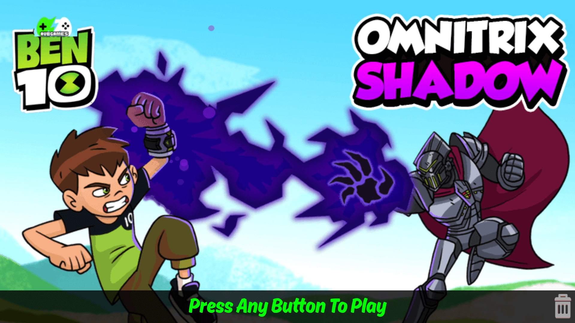 Ben 10 fighting robotic enemies using Heatblast in Omnitrix Shadow