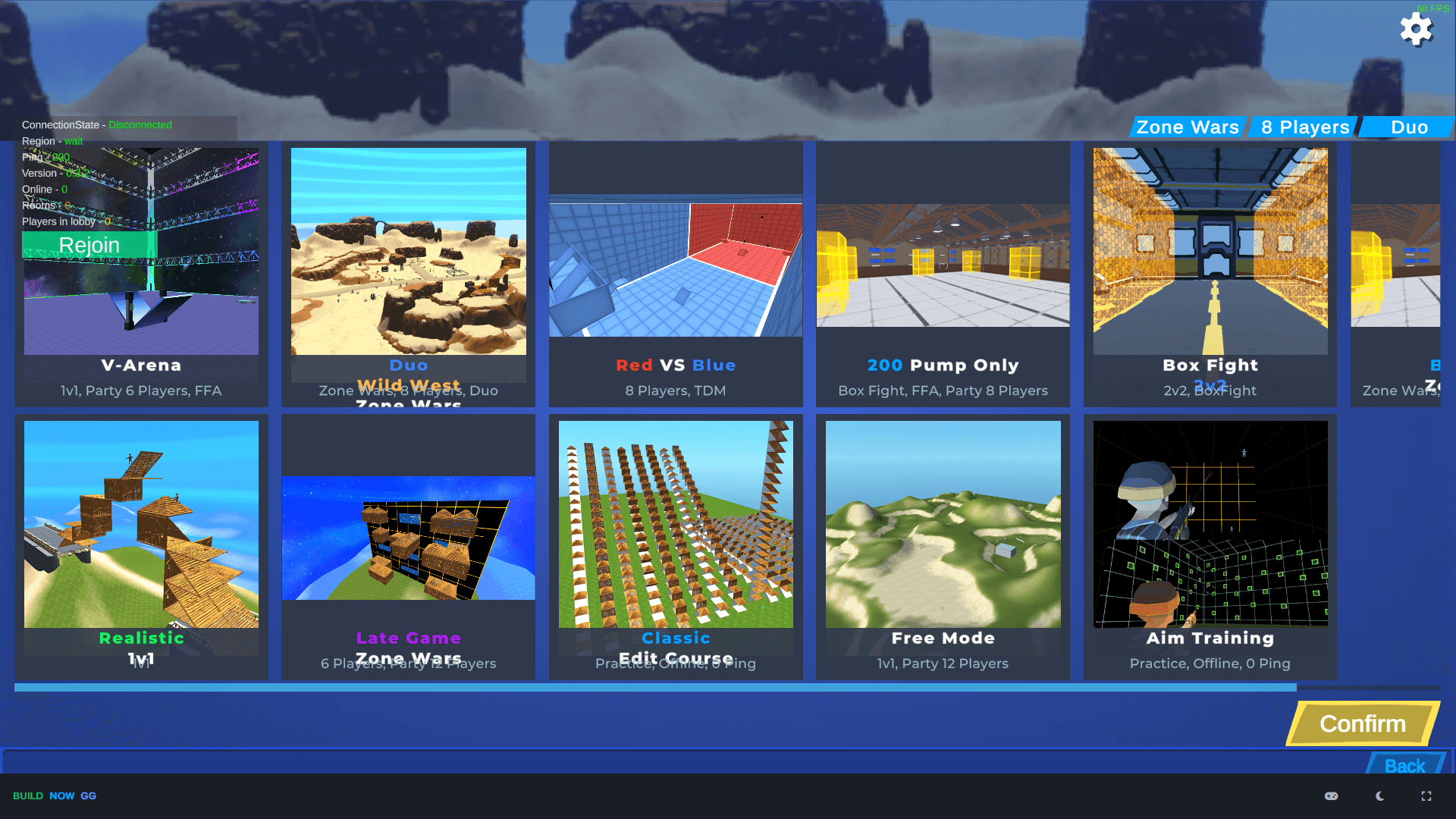 Player constructing a defensive fortress in BuildNow GG to block enemy fire