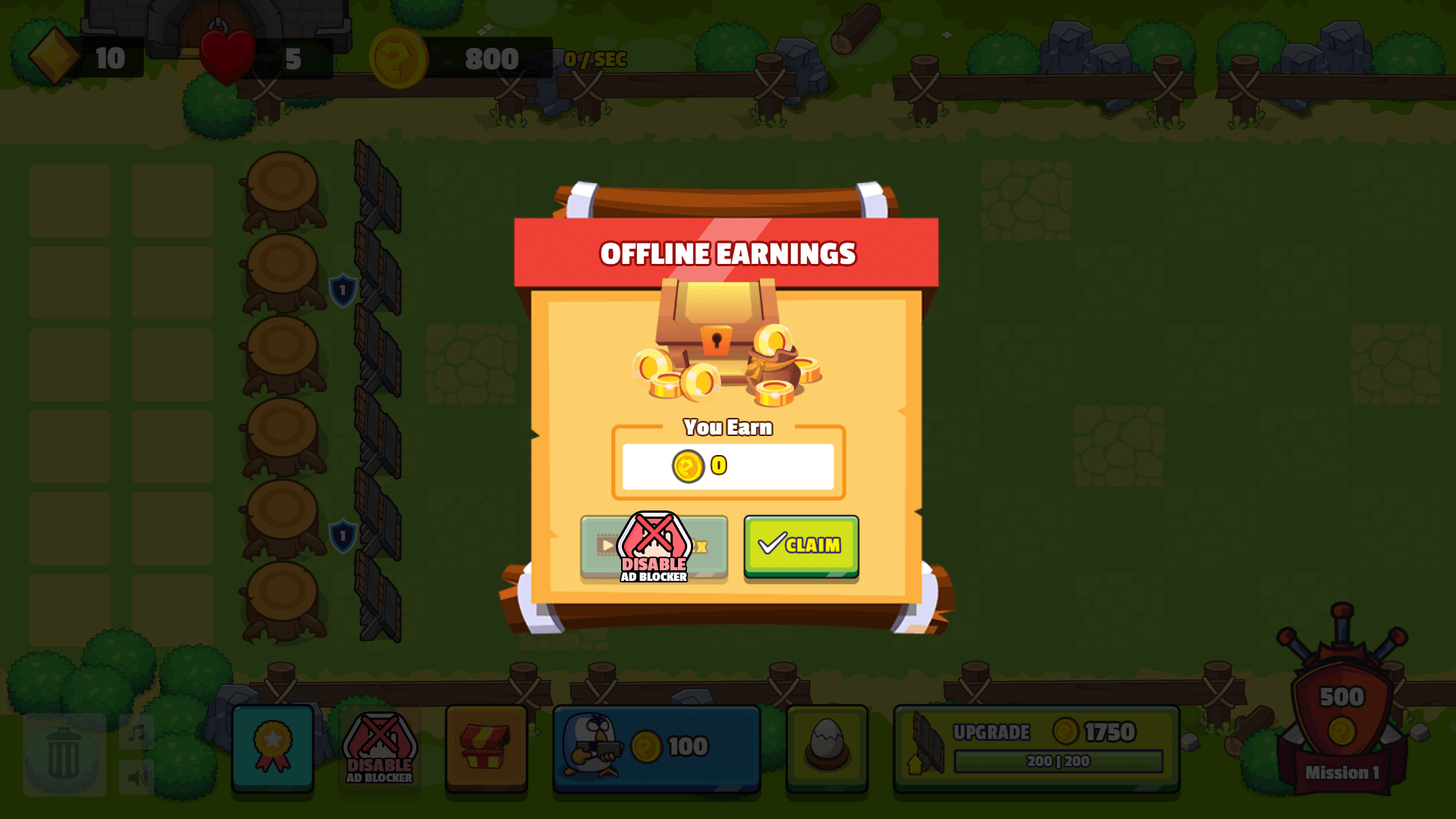 Player merging two identical chickens into a stronger unit in Chicken Merge