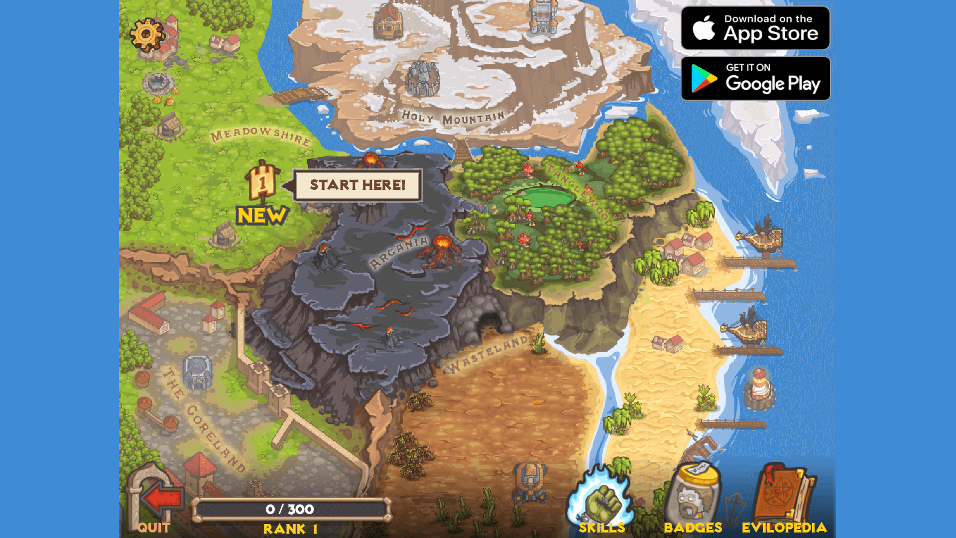 Upgraded tower attacking enemies with magical abilities