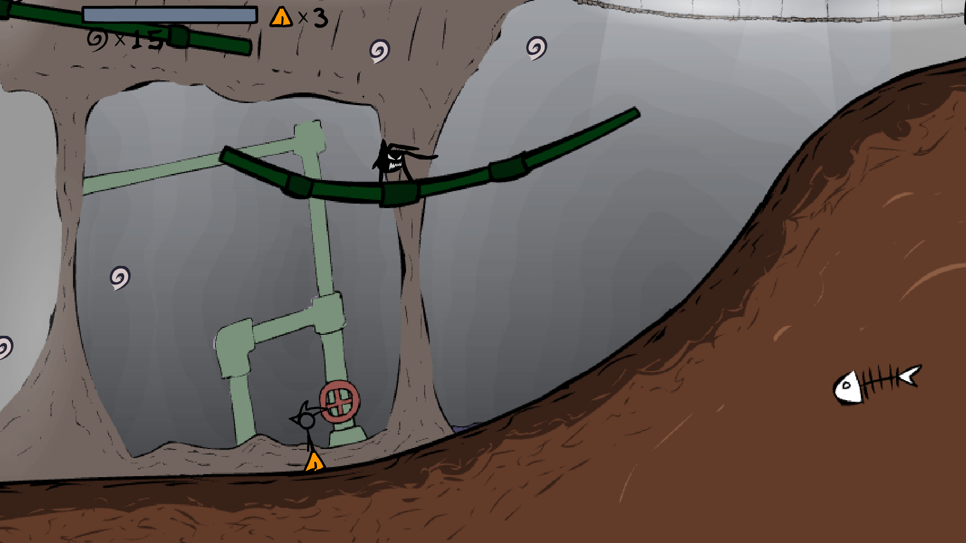 Unlocking costumes and hidden levels in Fancy Pants Adventure 2