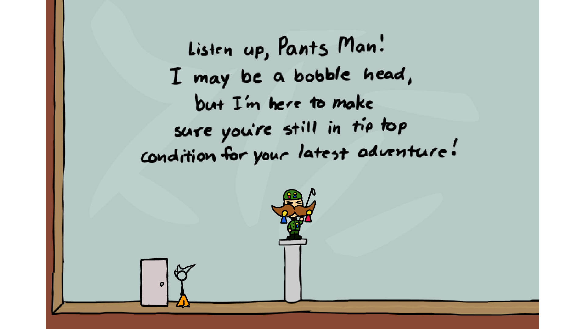 Hand-drawn platforming world in Fancy Pants 3 featuring pirate-themed enemies