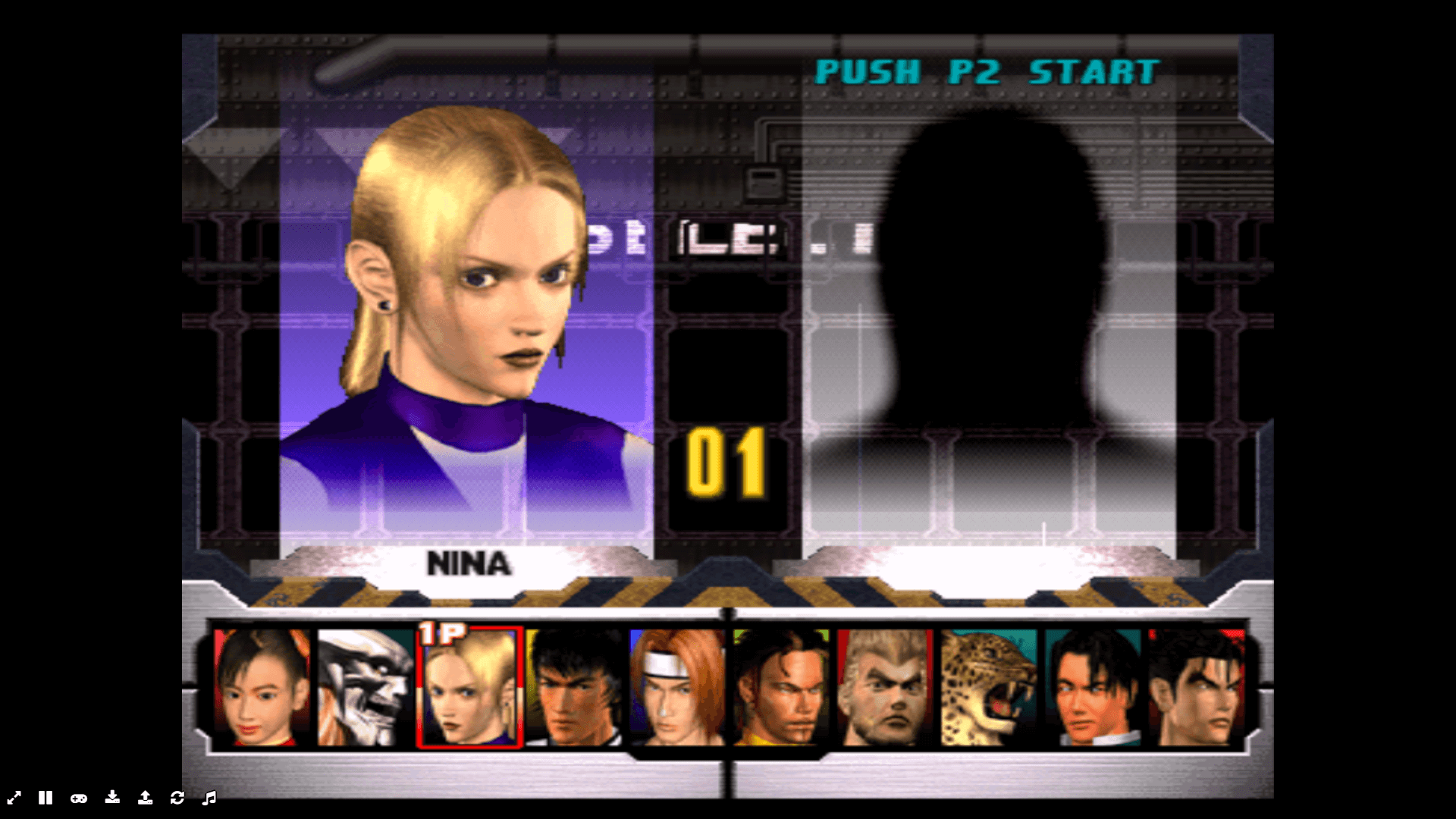 Tekken 3 Force Mode showing a character battling enemies in side-scrolling action