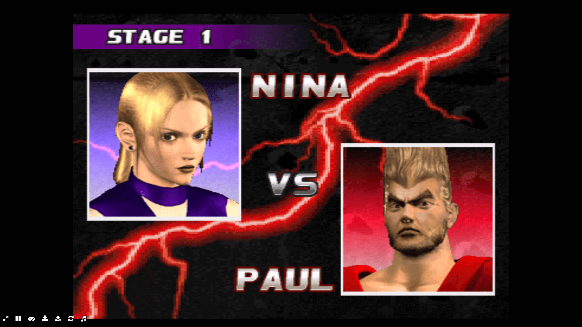 Tekken 3 Ball Mode gameplay with characters competing in a volleyball-style match