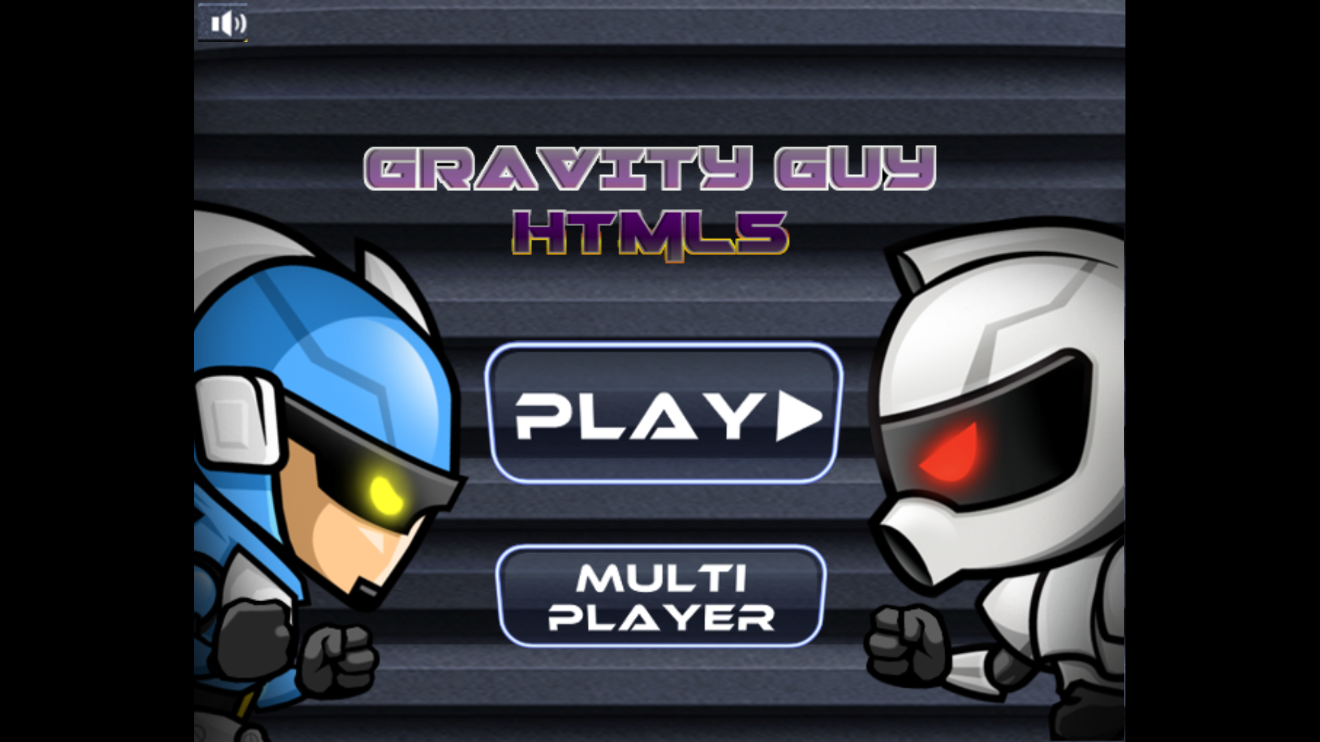 Gravity Guy gameplay showing the character flipping between floors and ceilings to avoid obstacles