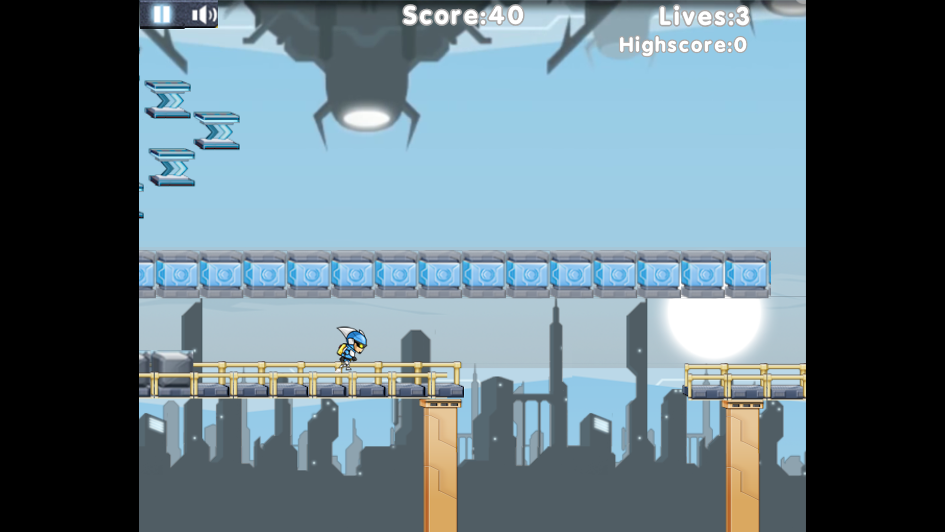 Player flipping gravity in Gravity Guy to navigate past traps and barriers