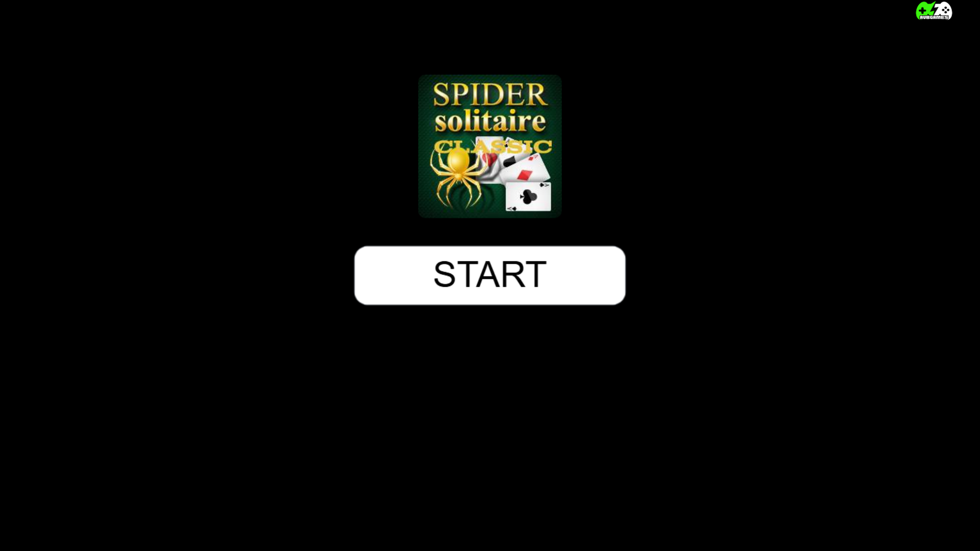 Classic Spider Solitaire game showing cards arranged on the tableau with suits partially completed