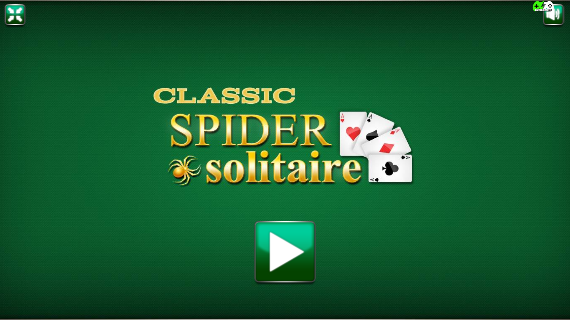 Classic Spider Solitaire in one-suit mode, ideal for beginners learning the game