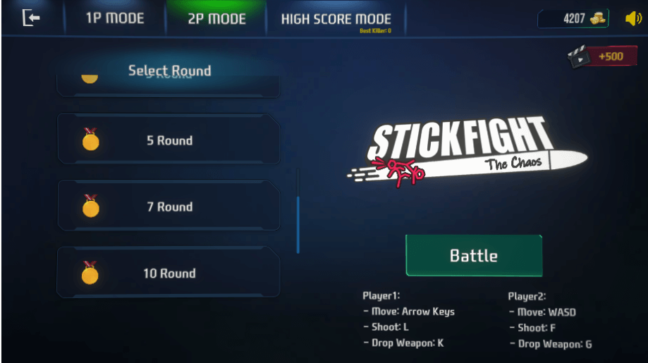Stick Fight the chaos