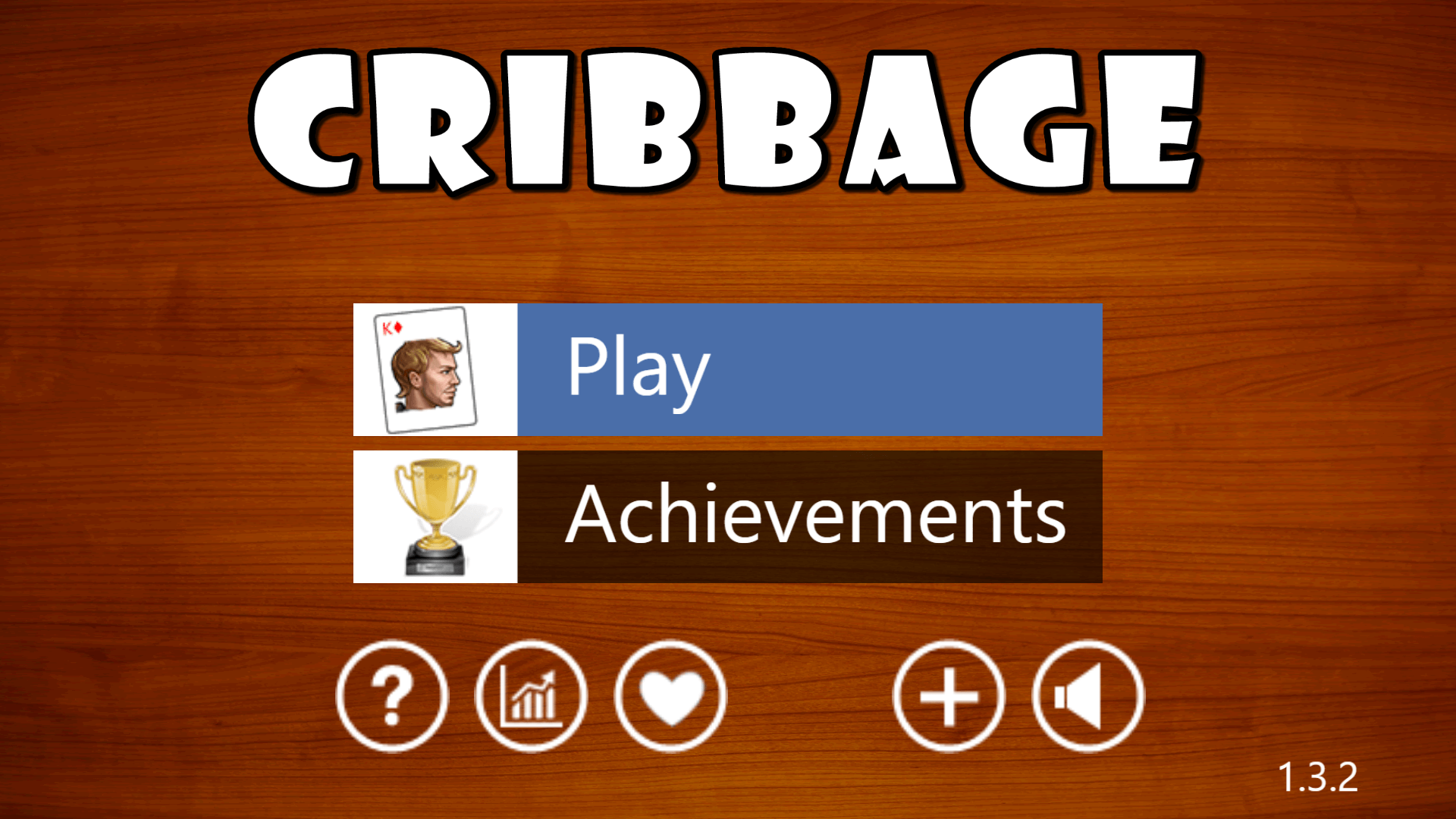 3-player Cribbage game with virtual interface and crib