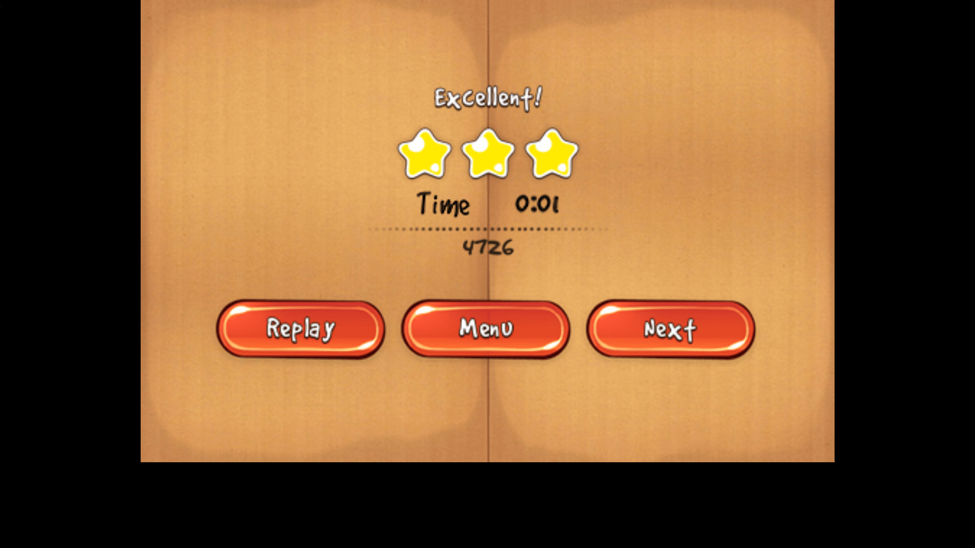 Player cutting ropes to solve a level in Cut the Rope