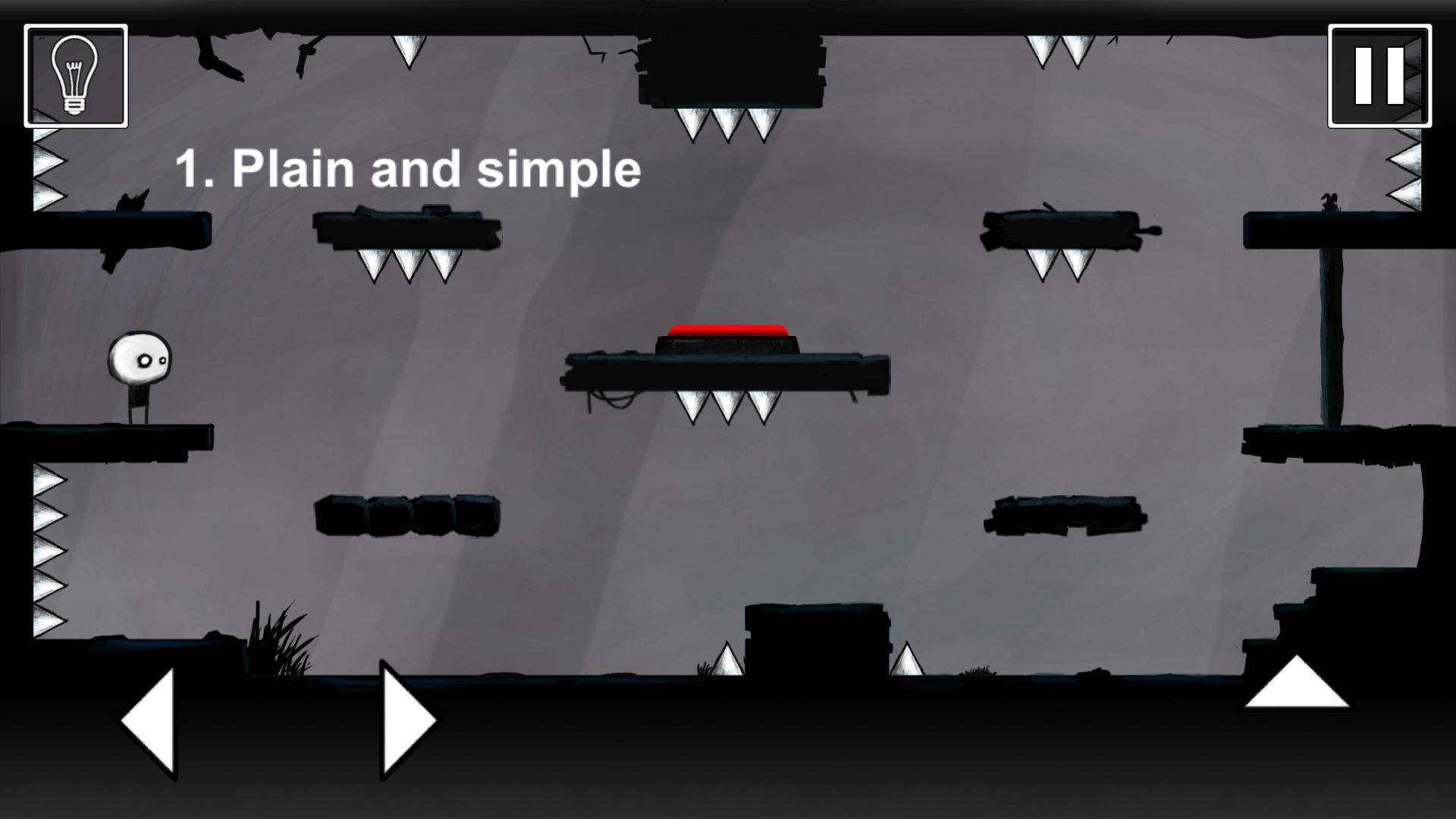 Stickman character standing in a dark puzzle room in Dark Loop