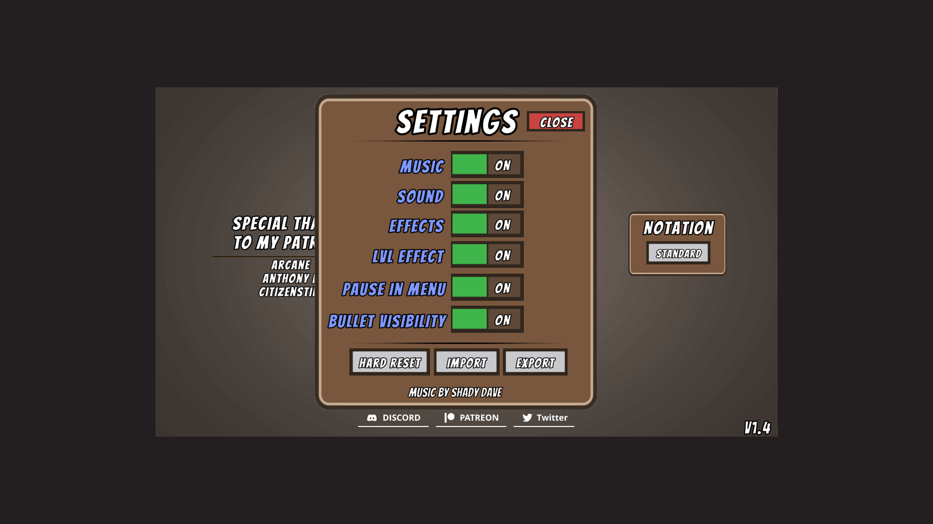 Gameplay interface with wave progression and upgrades