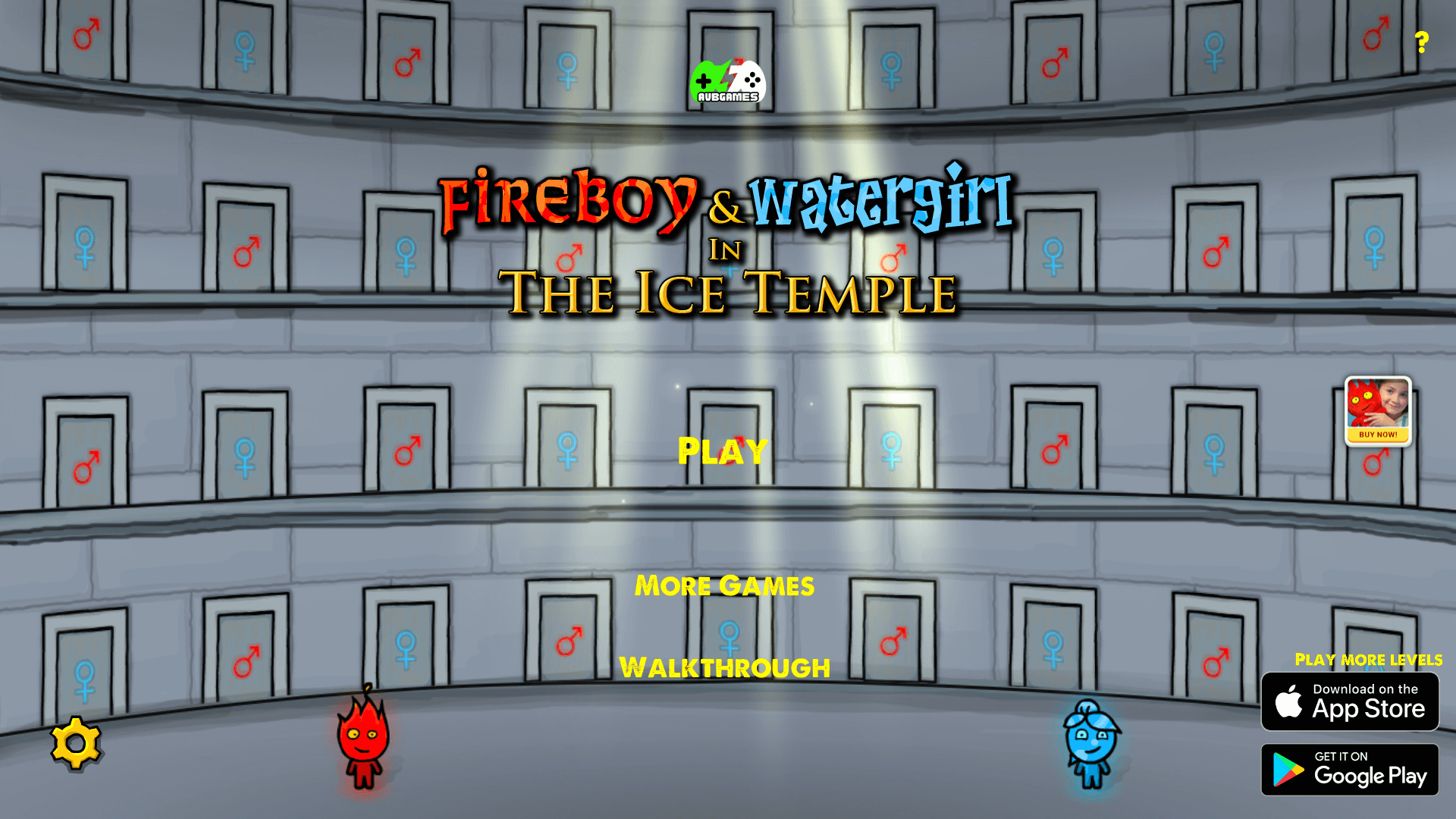 Fireboy and Watergirl 3: Ice Temple gameplay screenshot
