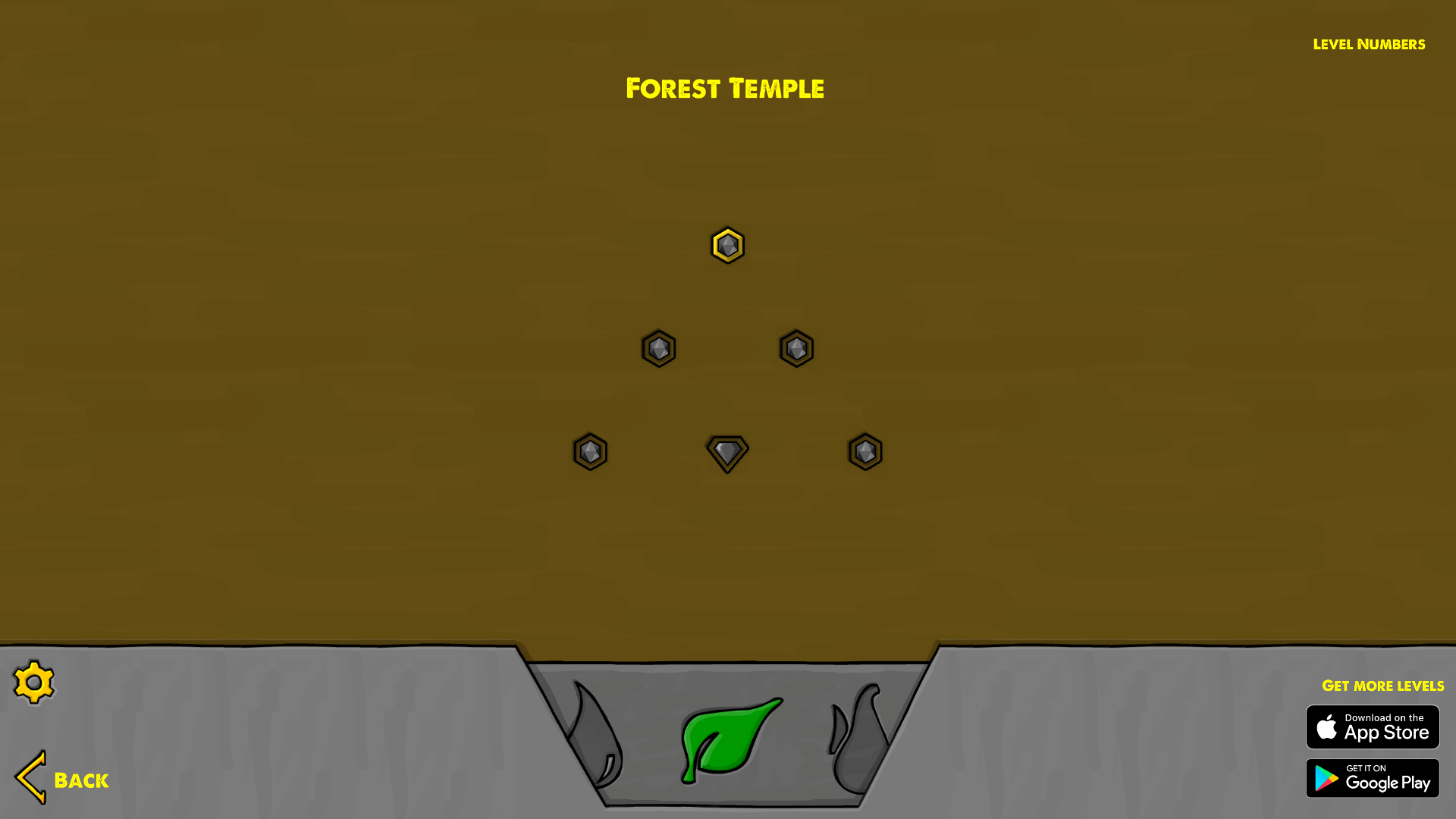 Puzzle platform level from Fireboy and Watergirl 5