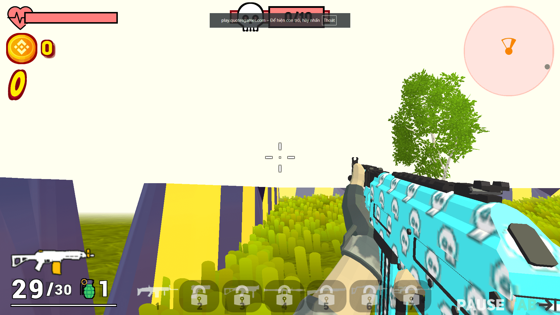 Bazooka aiming in FPS-style gameplay