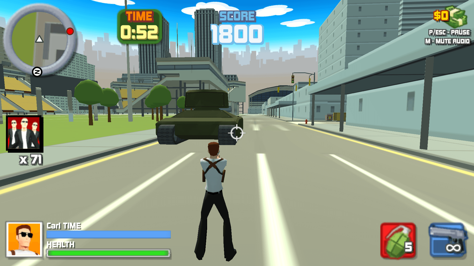 Explosions and enemy vehicles in Hammer 2 Reloaded gameplay