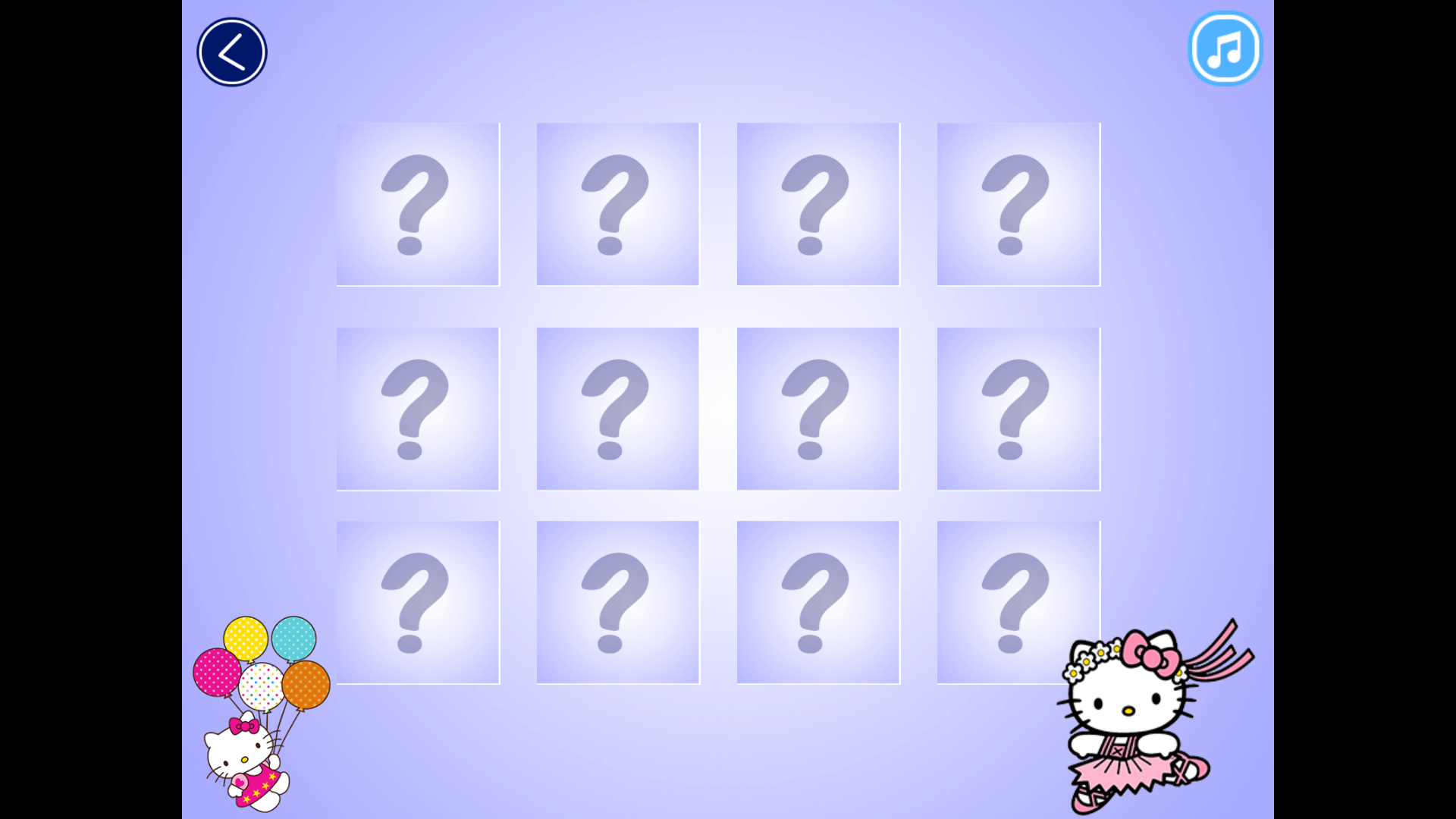 Colorful 30-card memory challenge in the final level of the game