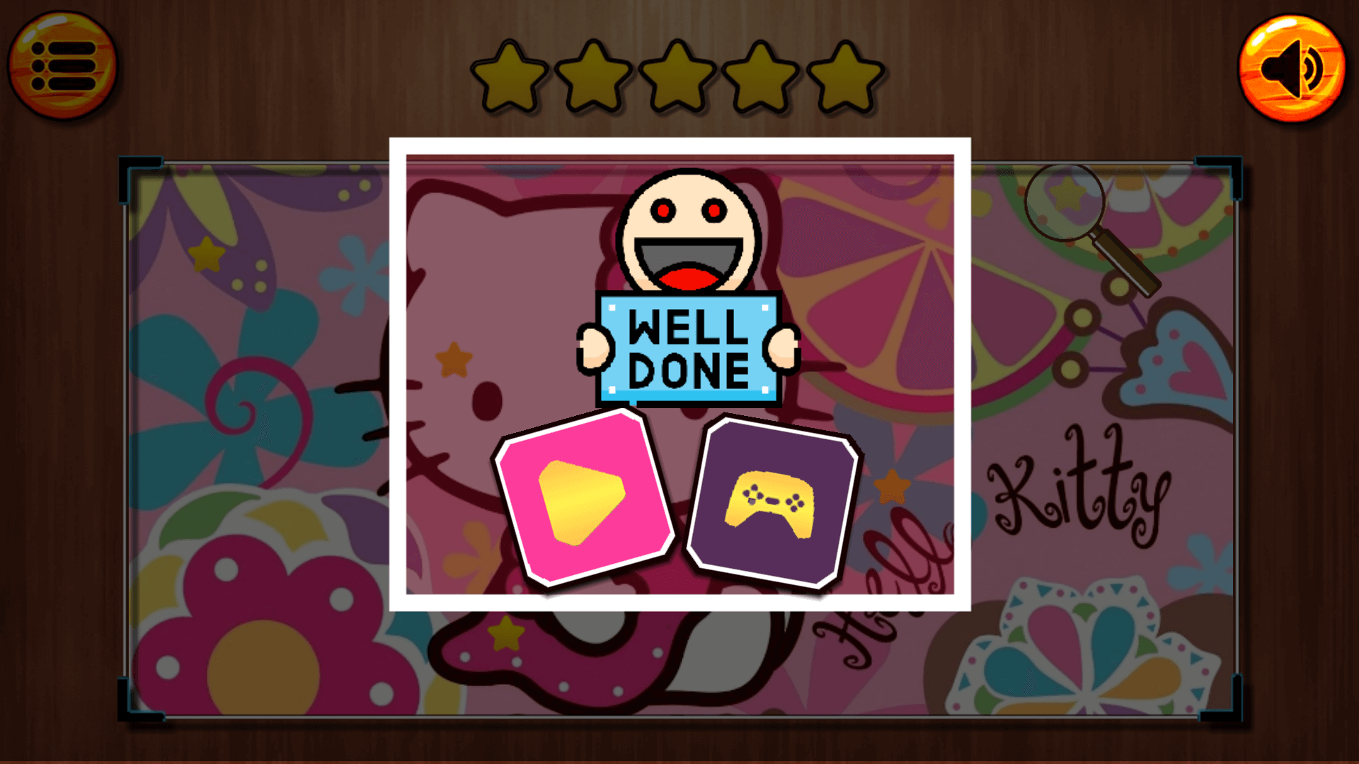 Child clicking on a glowing yellow star in a colorful cartoon image