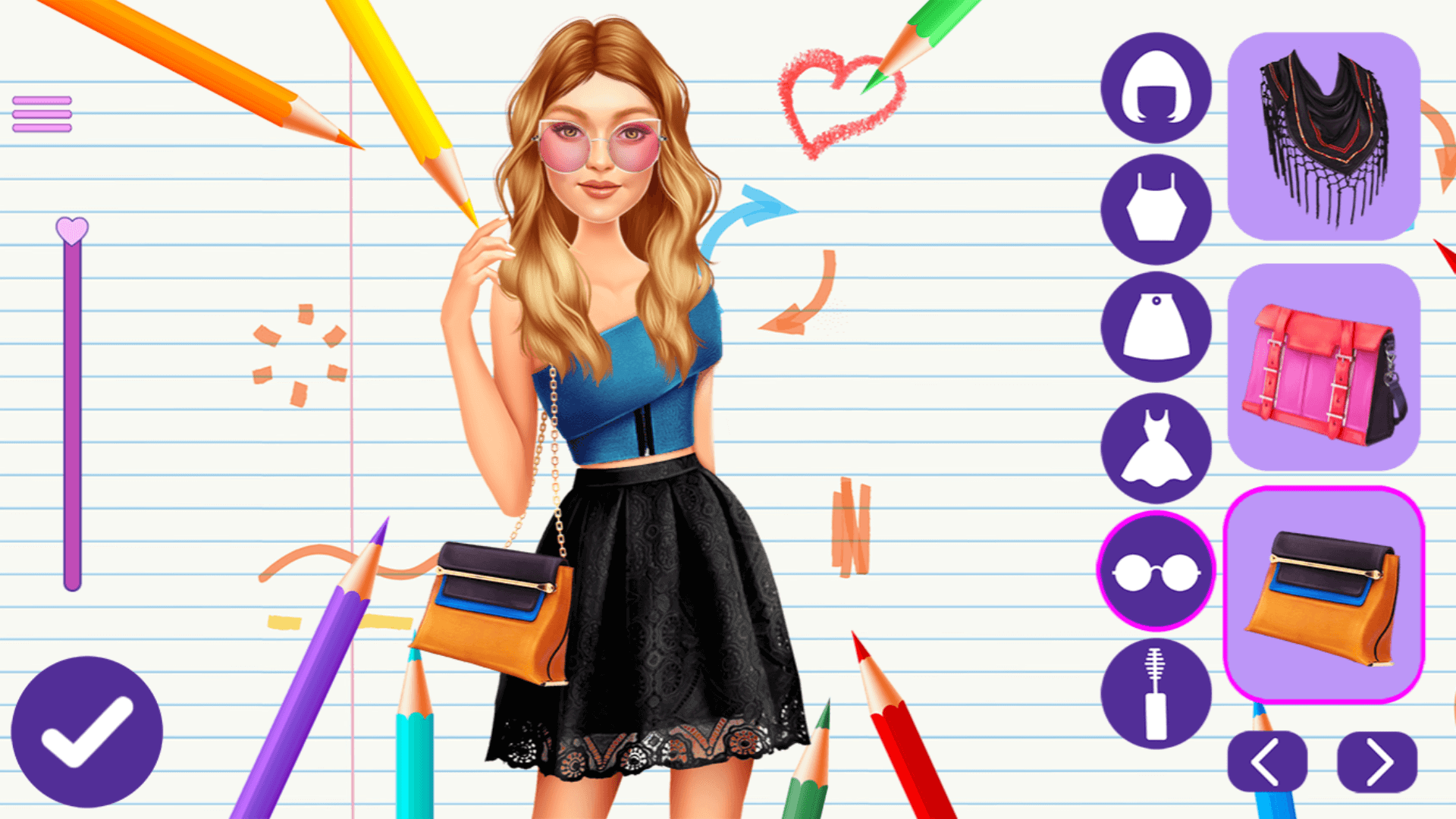 Mix and match trendy tops, pants, and accessories for each girl in Highschool Mean Girls 2