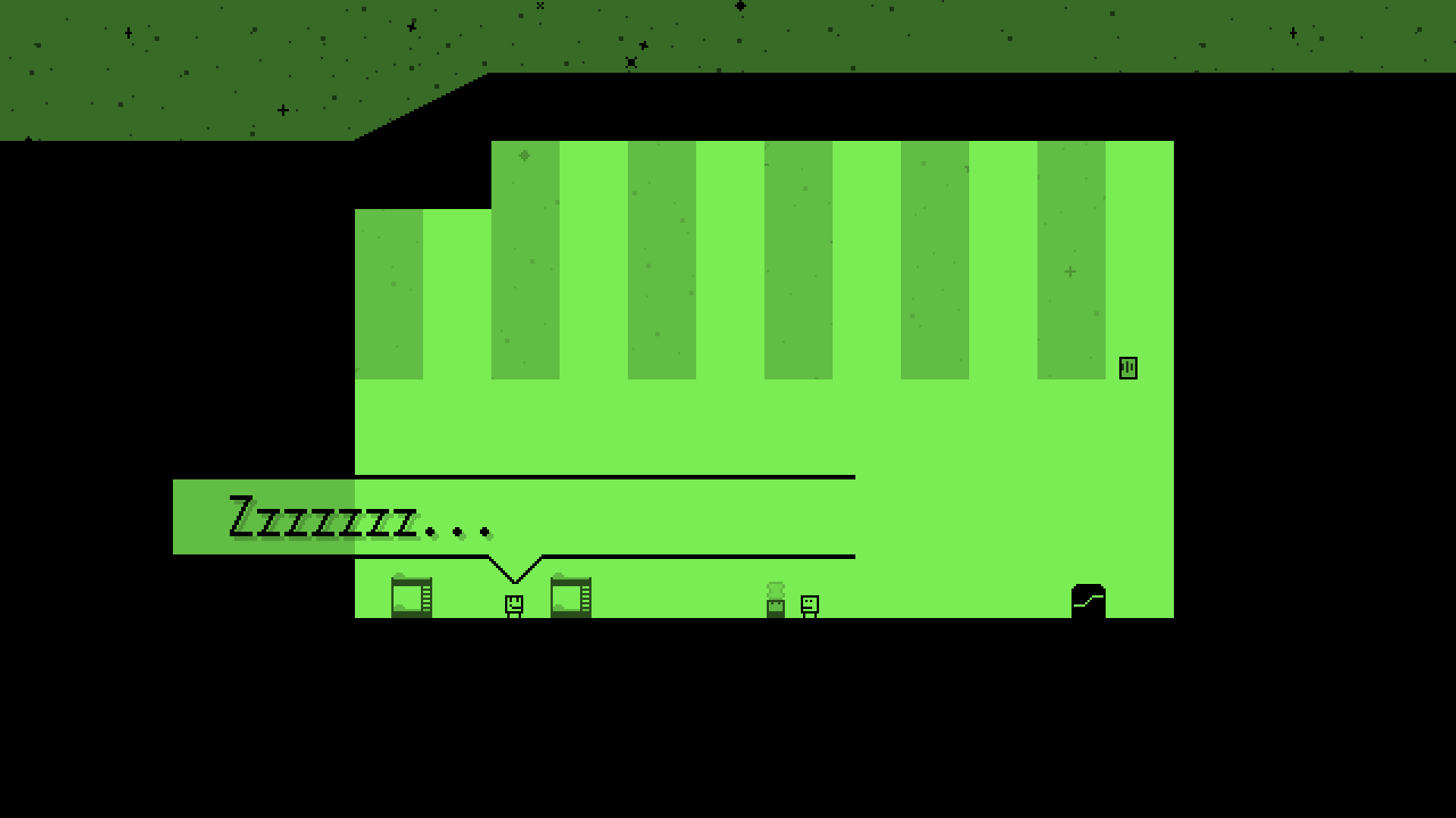 Mobility game start screen with pixel art spaceship and maze design