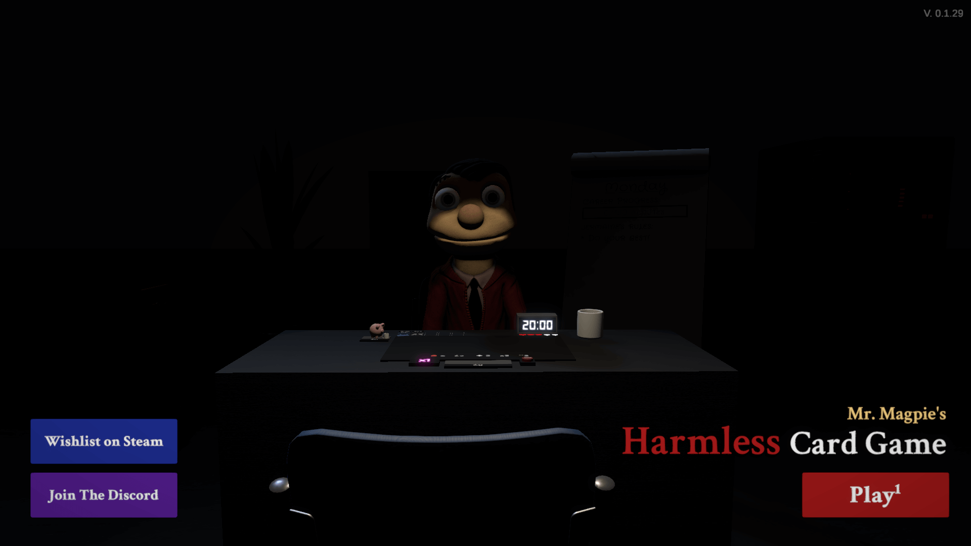 Mr. Magpie's Harmless Card Game deck-building gameplay screen
