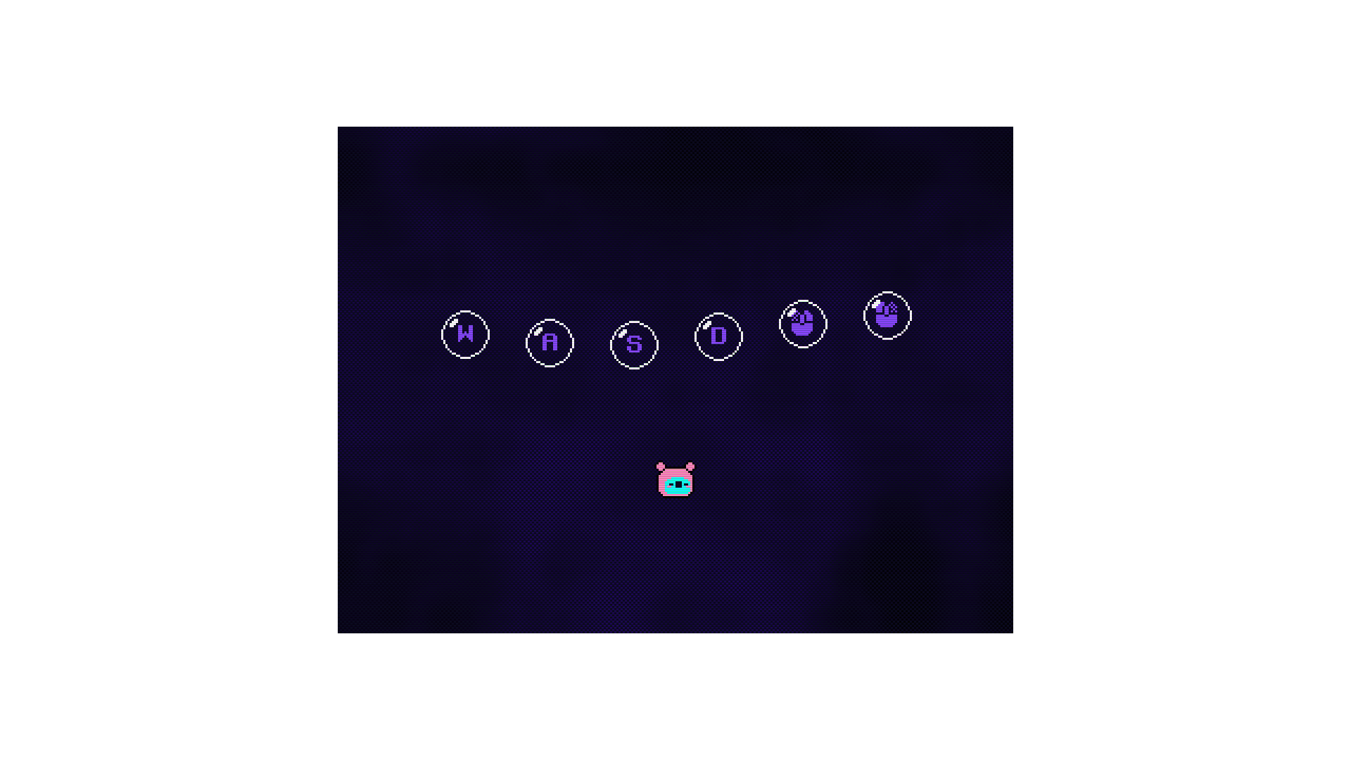 Caterpillar character moving through maze and placing bombs in Öoo