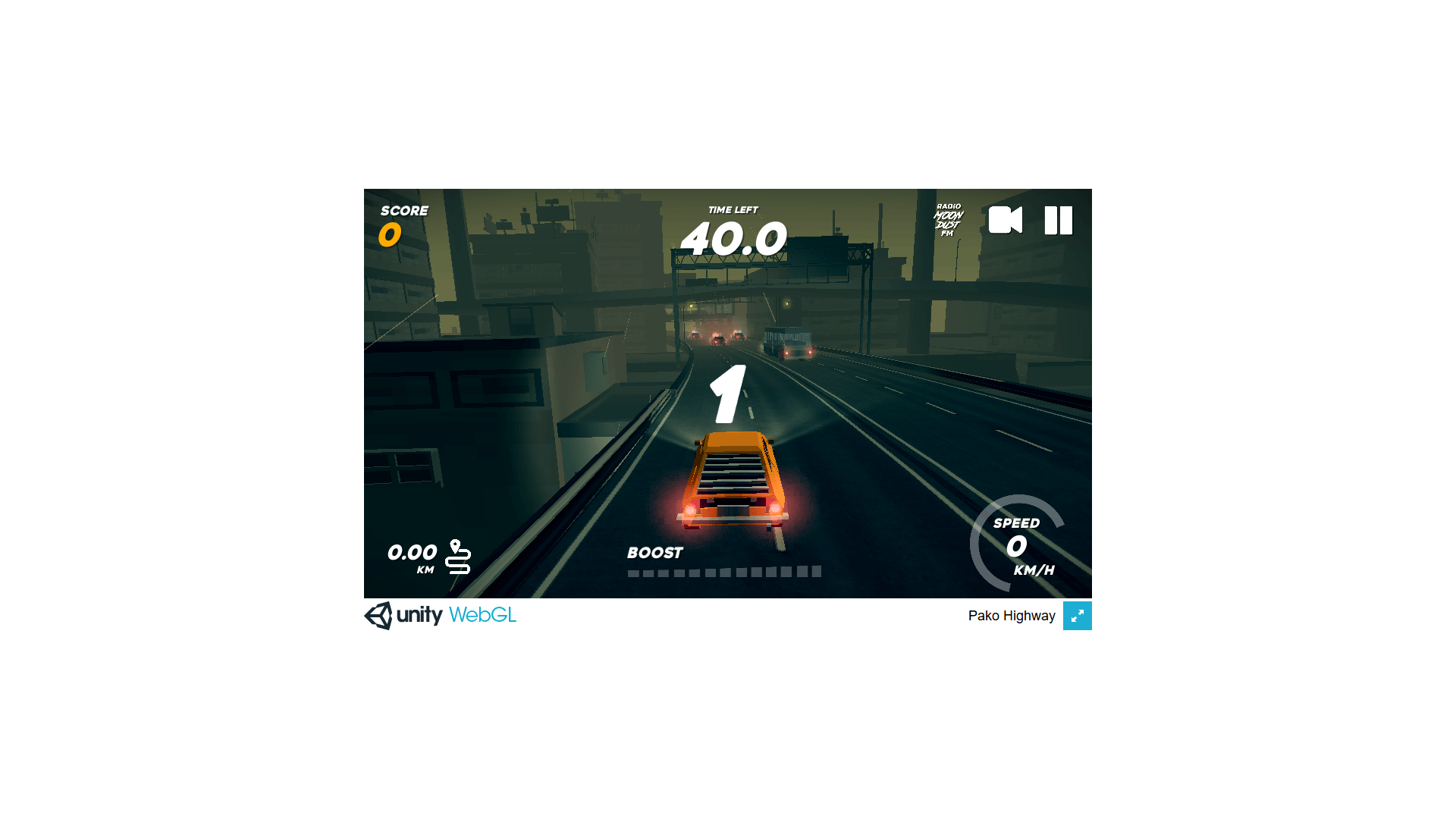 Pako Highway fast-paced arcade racing gameplay on city highways
