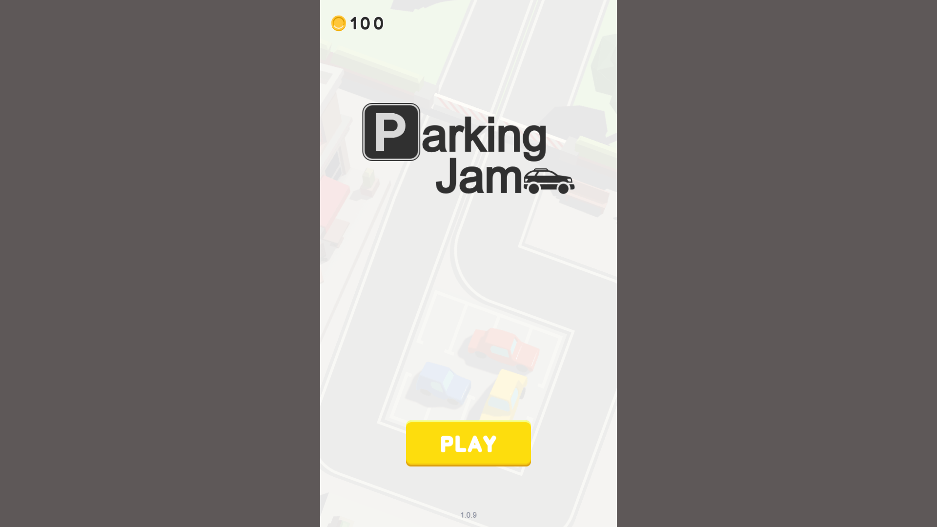 Colorful parking lot puzzle in Parking Jam game