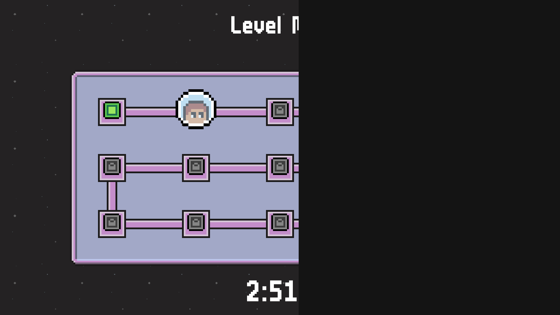 3 Minutes To Escape game start screen with spaceship and countdown timer3