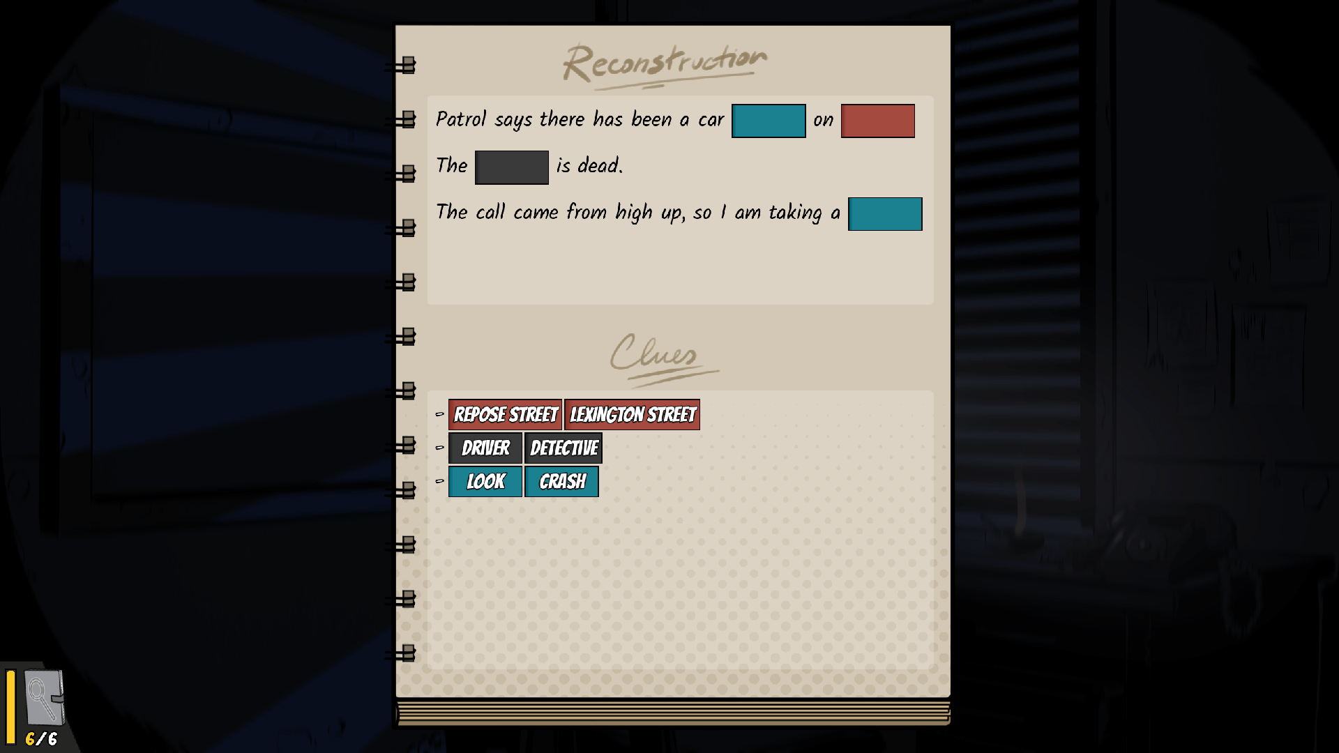 Interrogating suspicious characters connected to the murders in Confidential Killings detective game