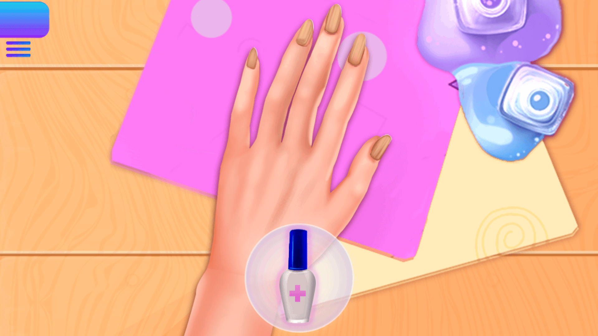 Applying blush, lipstick, eyeliner, and eyeshadow in Country Girl City Girl makeover stage