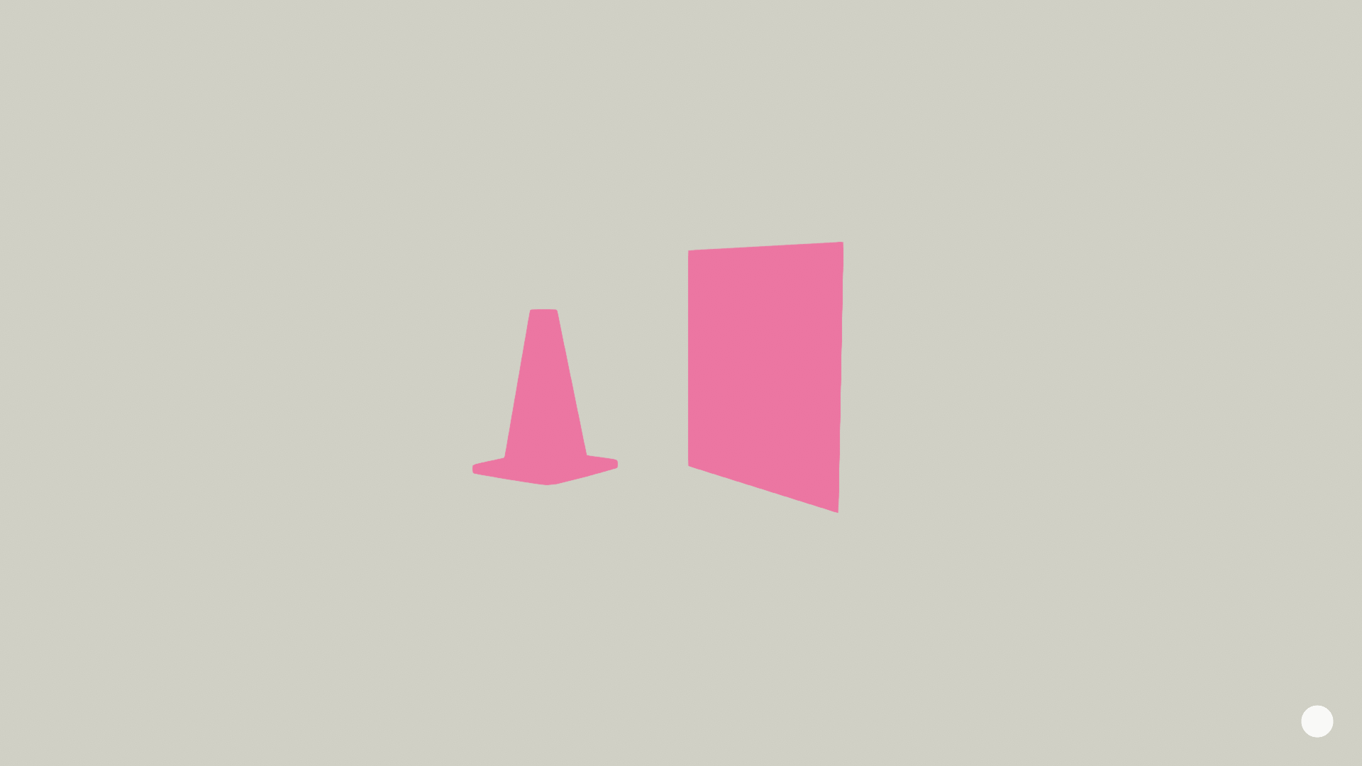 Handcrafted level selection menu in Empty minimalist puzzle game