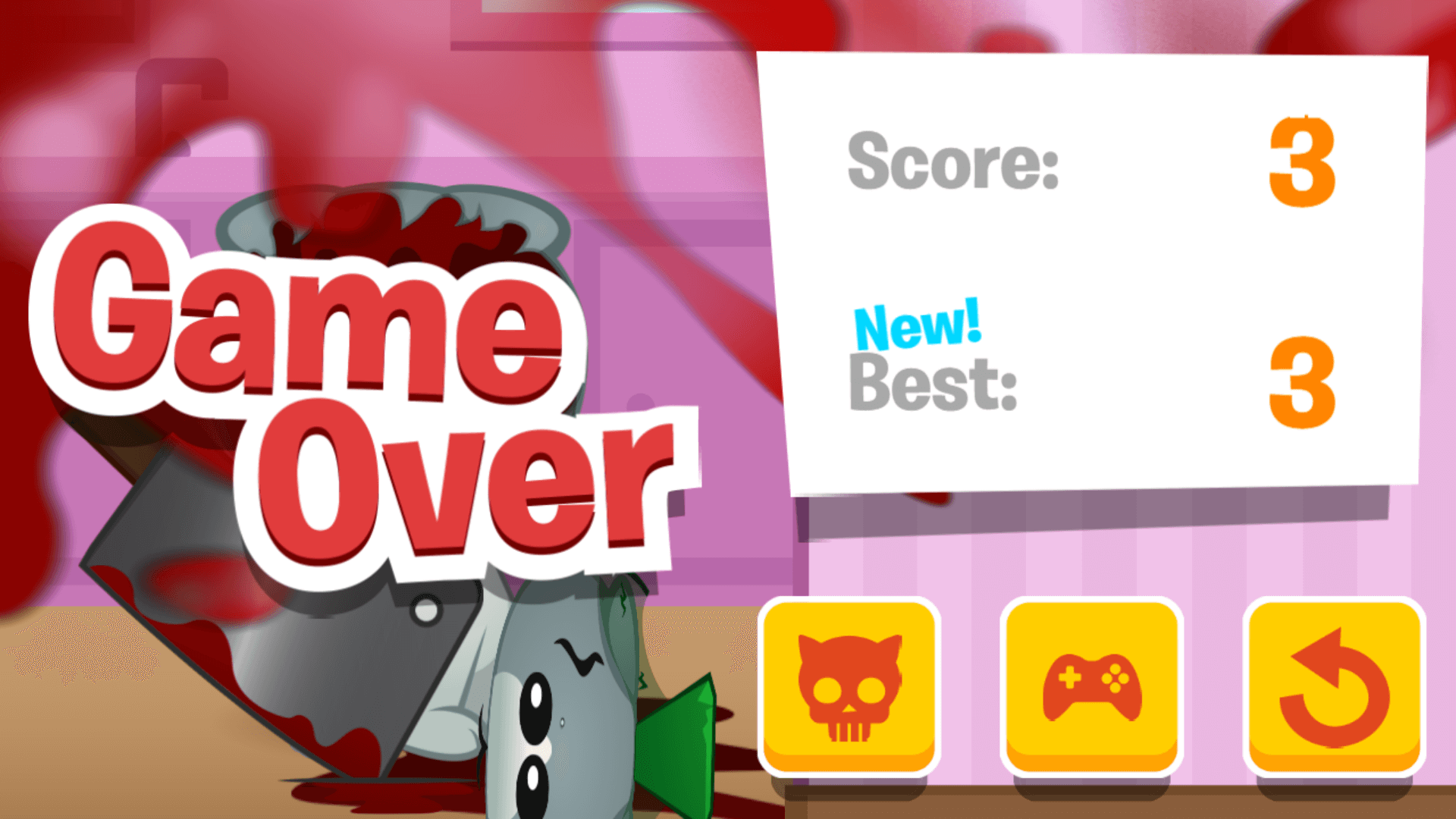 Guess The Kitty gameplay showing a cat photo and three breed name options for the player to choose from3