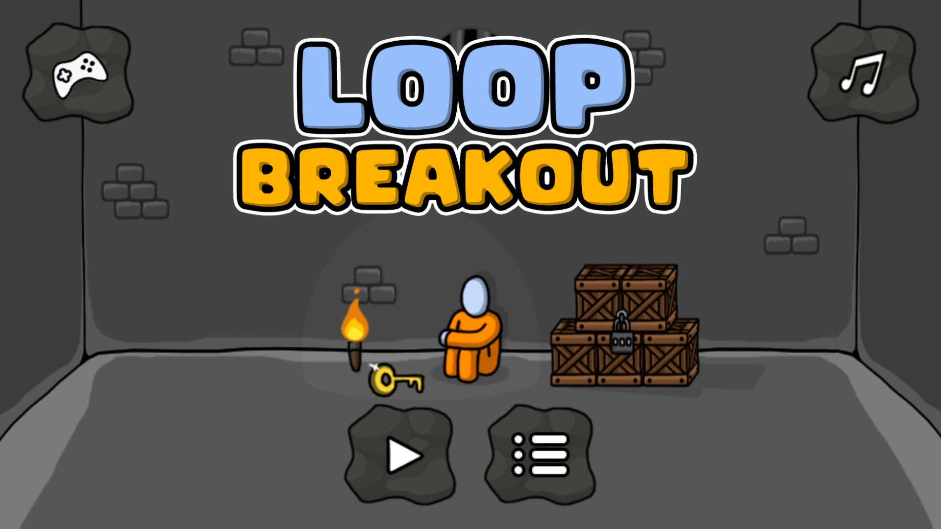 Player walking toward a glowing key placed near a locked cell door