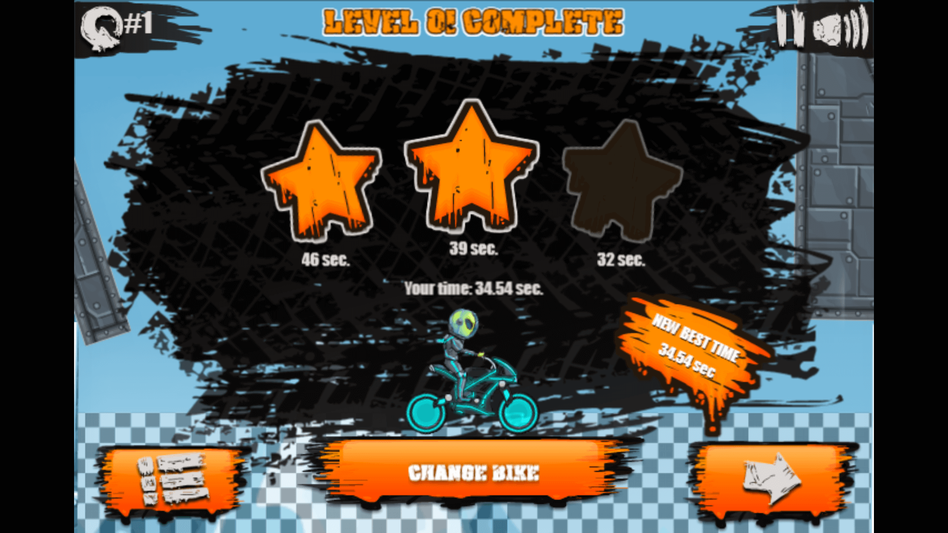 Rider performing a backflip mid-air on a motorbike in Moto X3M 2