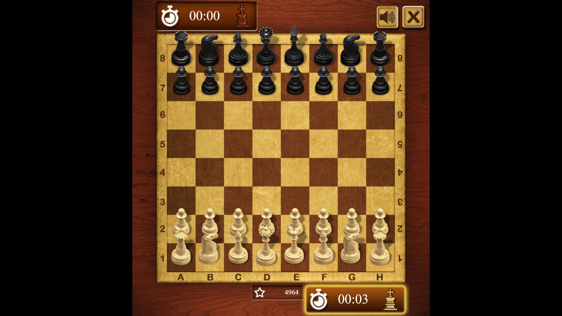 Online Chess game main menu with play options and difficulty levels1