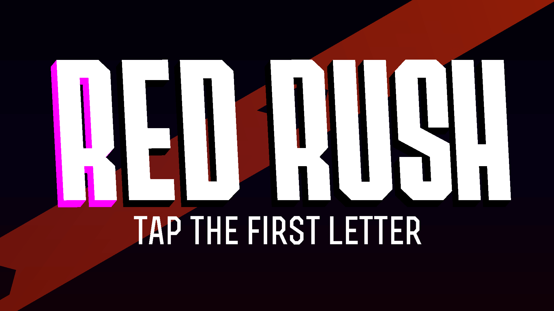 Red Rush game play showing a spaceship dodging red obstacles at high speed2