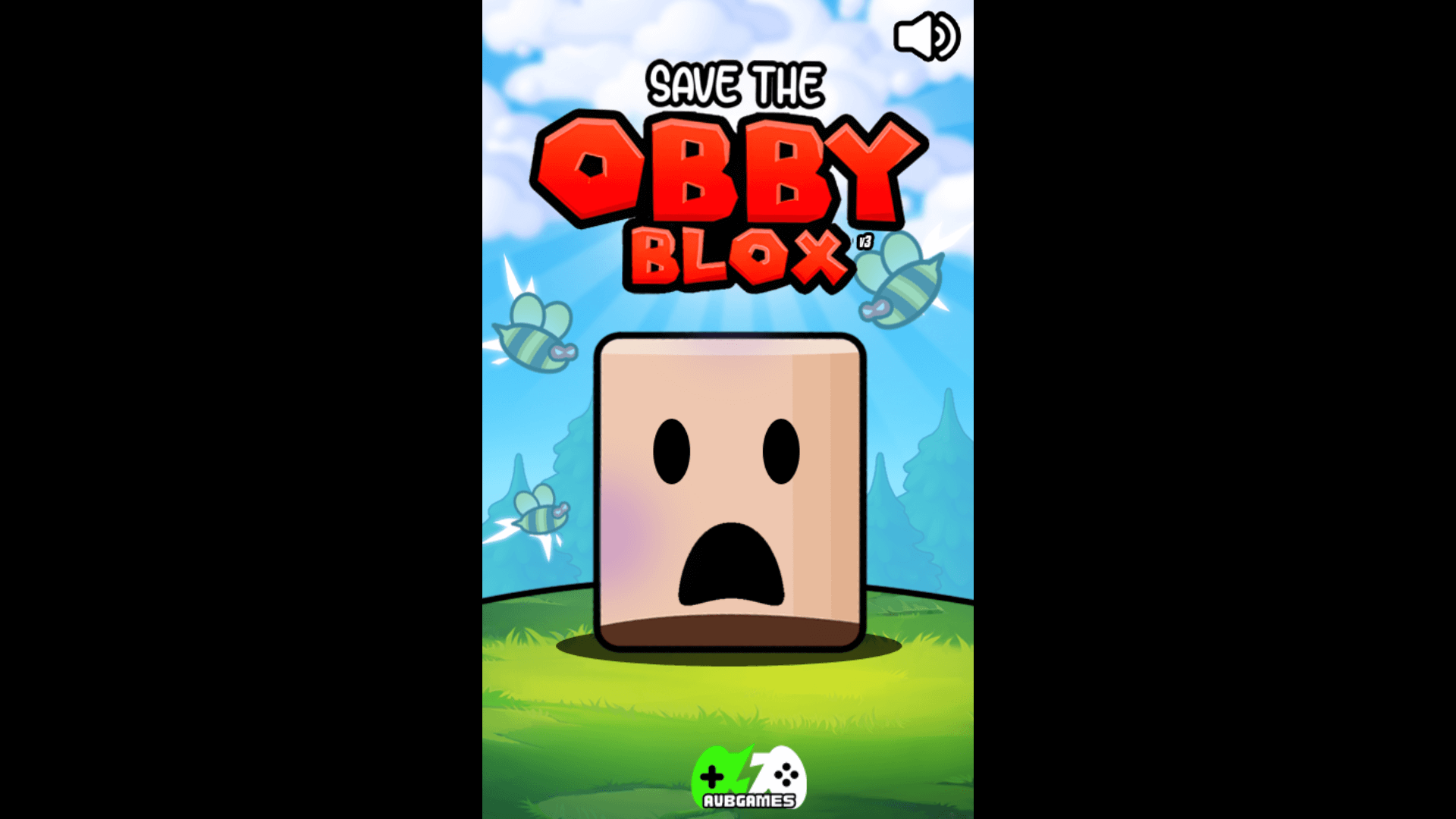 Save The Obby Blox gameplay showing a character being chased by killer bees with a drawn line defense