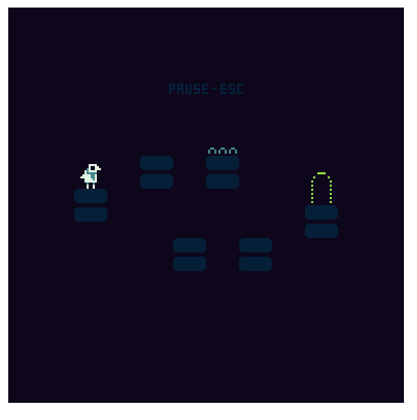 Sulka jumping over obstacles in a classic platformer level1