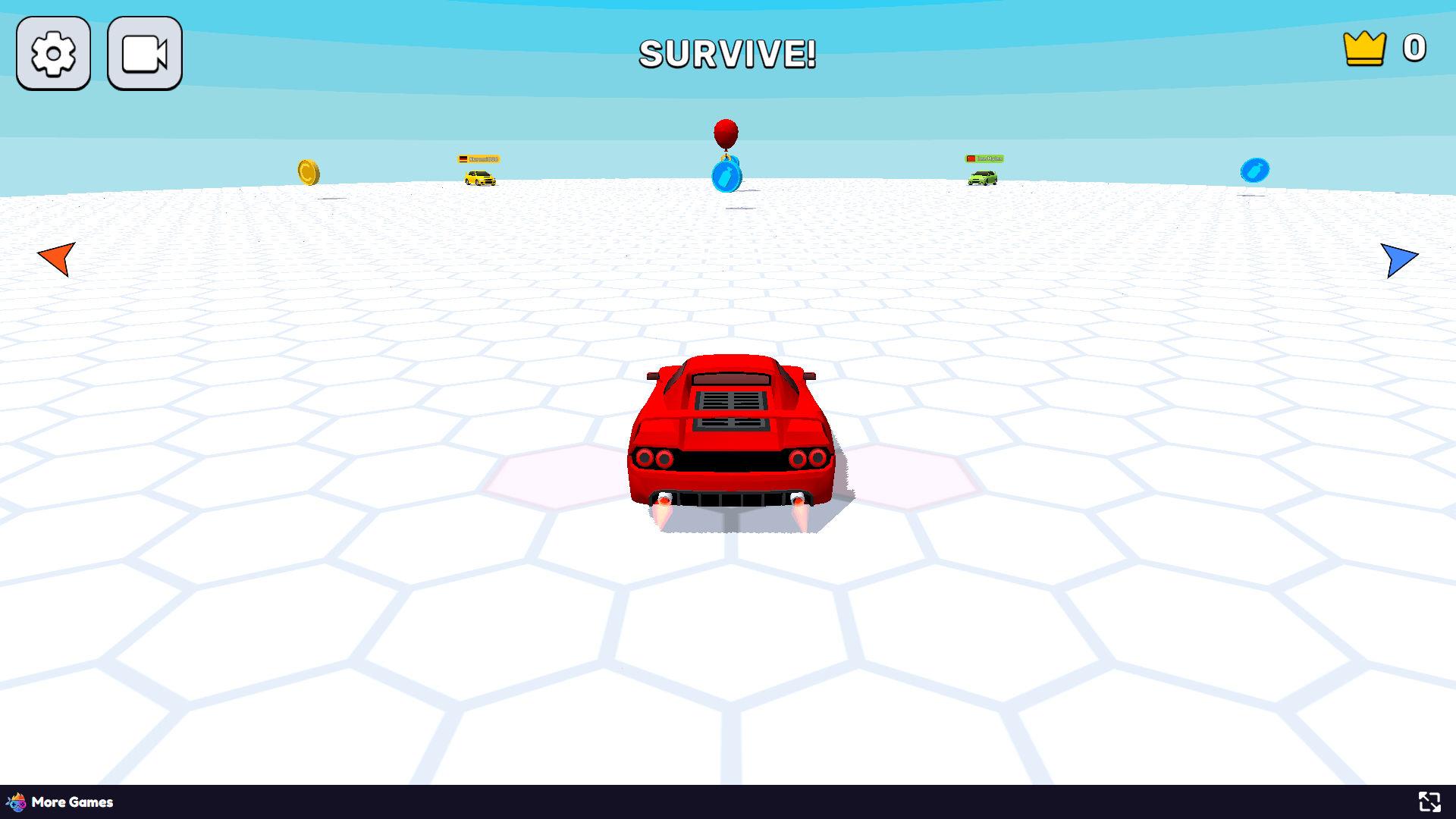 Race Survival-Arena King gameplay – high-speed car racing in a 3D arena with rivals