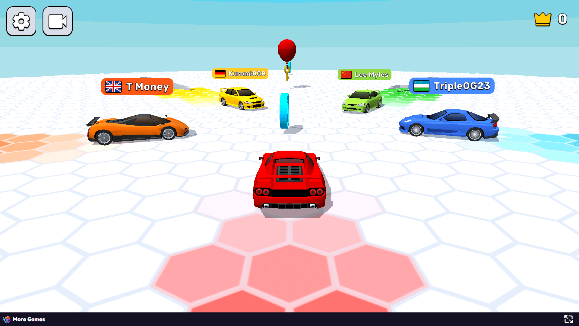 Race Survival-Arena King gameplay – high-speed car racing in a 3D arena with rivals1