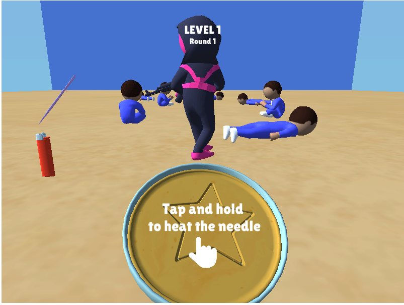 Character running toward finish line in Squid Game 2