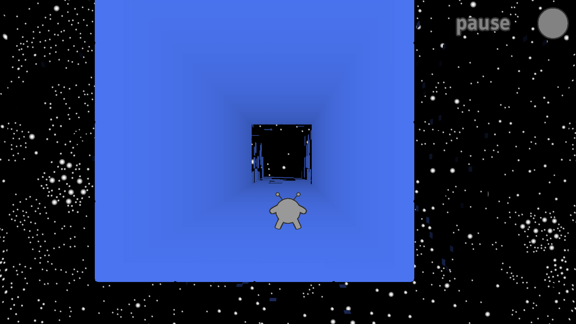 Futuristic tunnel level with twists and gravity shifts