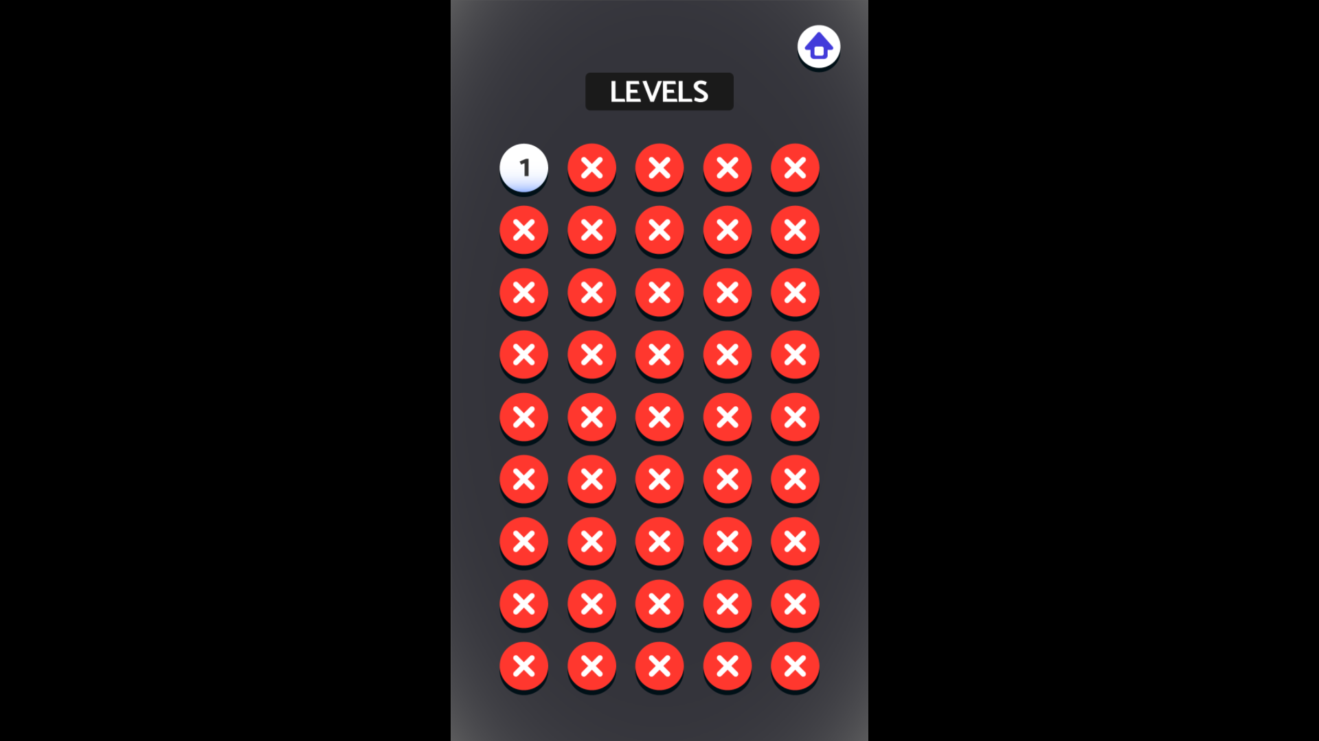 Golf Field 2 level selection screen with multiple unlocked and locked levels