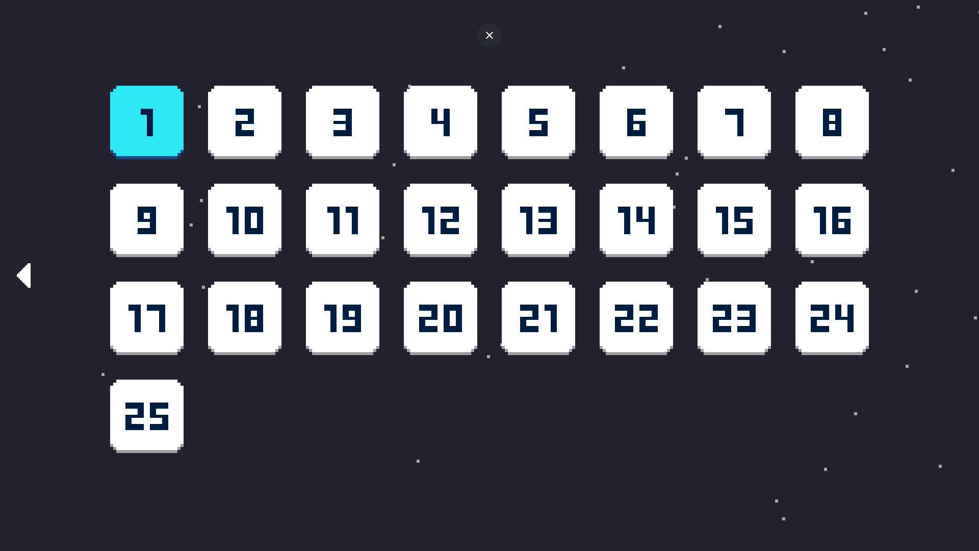 Blob Puzzle main menu with start button and colorful background1