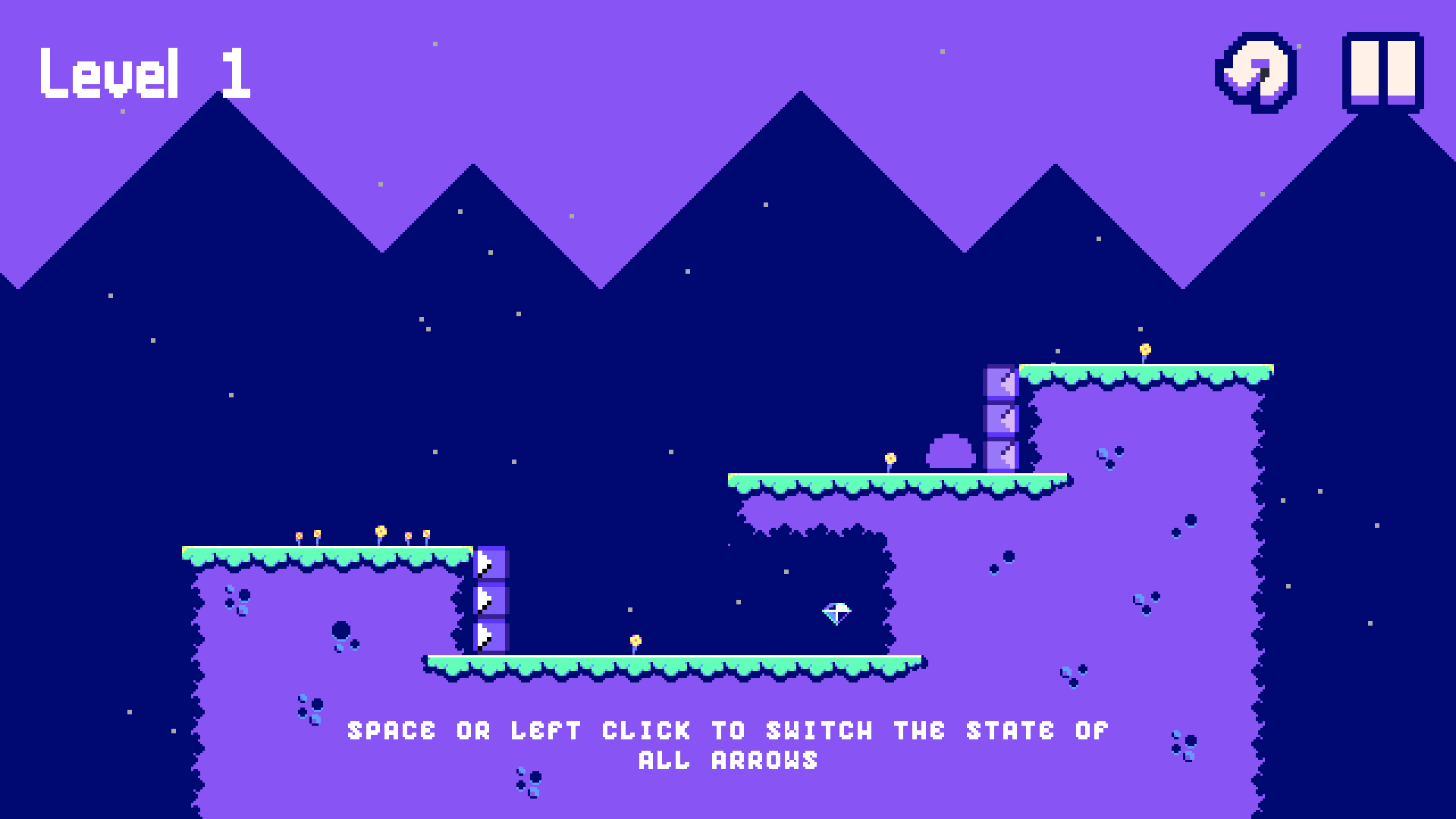 Blob Puzzle main menu with start button and colorful background2