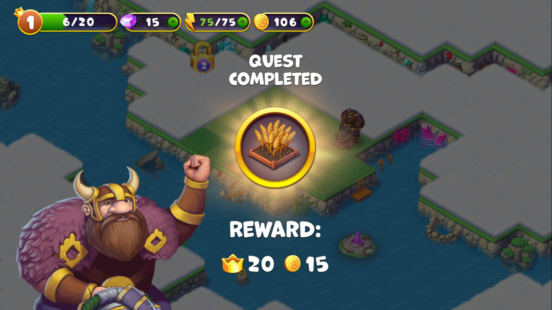Mergest Kingdom main screen with merged plants, creatures, and buildings1
